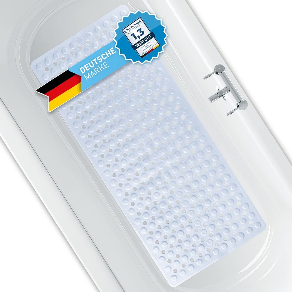 FLIPLINE® Badematte, 1x Badewanneneinlage weiß, PVC