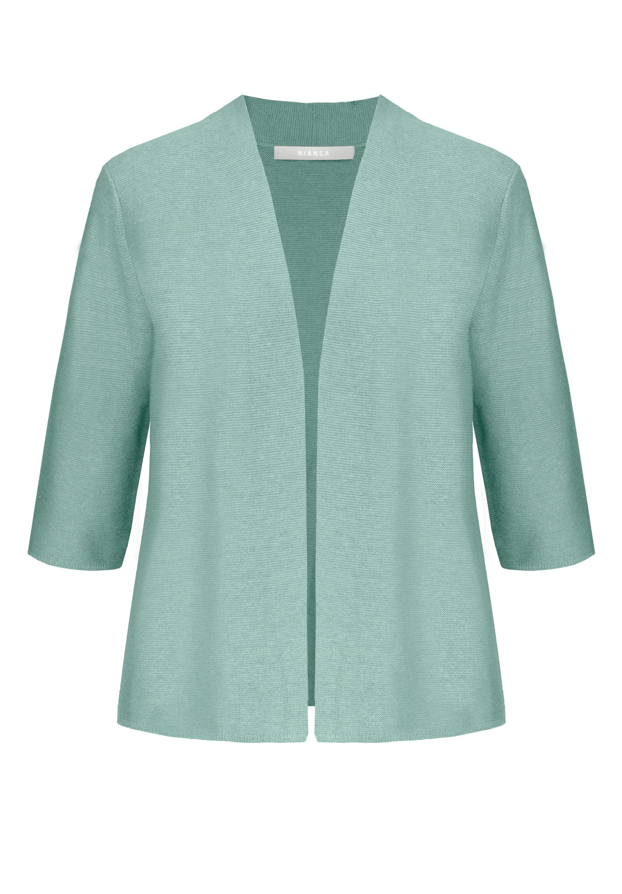 bianca Strickjacke SAMIRIS in angesagter Feinstrick-Optik in Trendfarbe günstig online kaufen