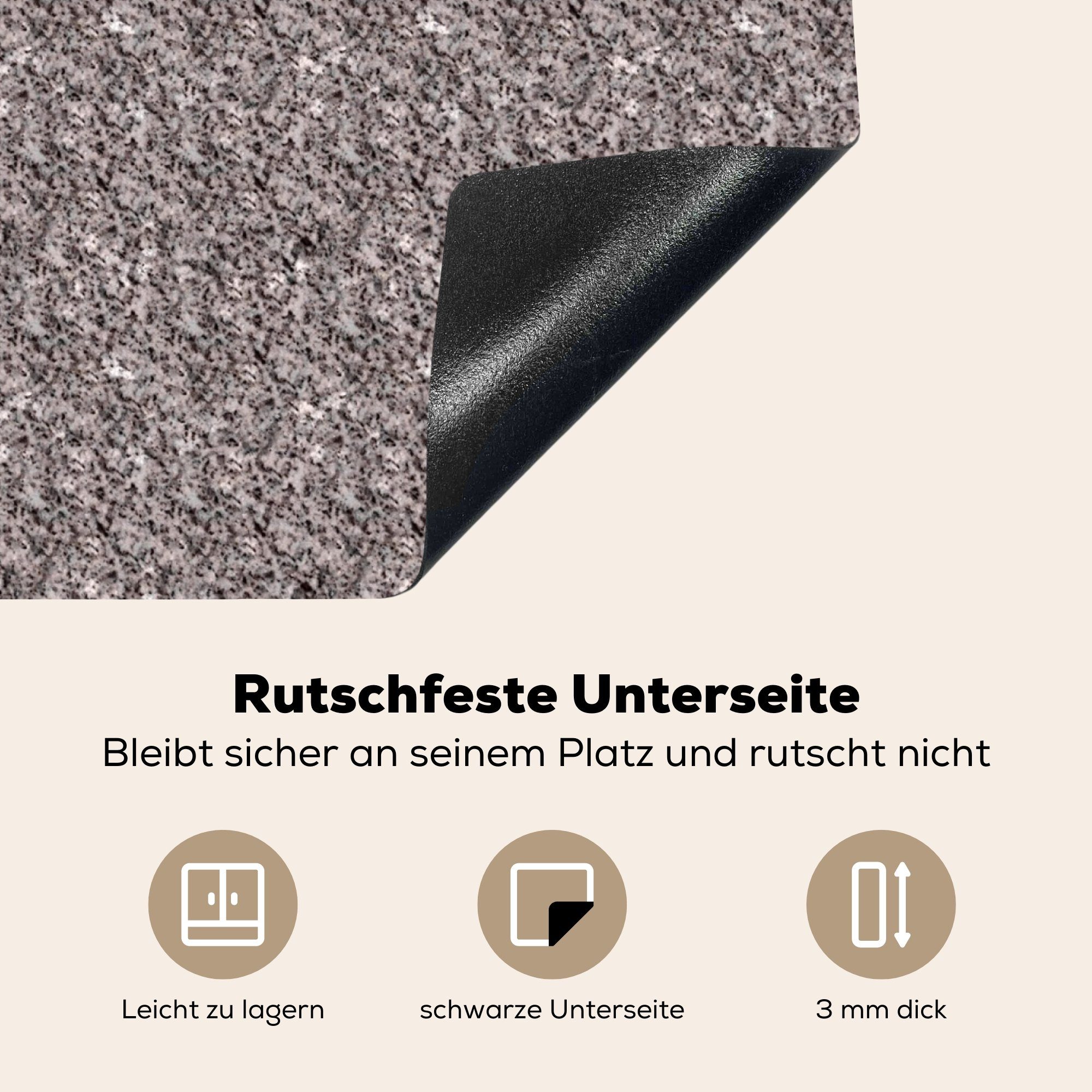 MuchoWow Herdblende-/Abdeckplatte Granit - Muster Induktionsherd, tlg), Vinyl, für 58x51 cm, Dekoration Induktionskochfeld Küchen (1 - Textur