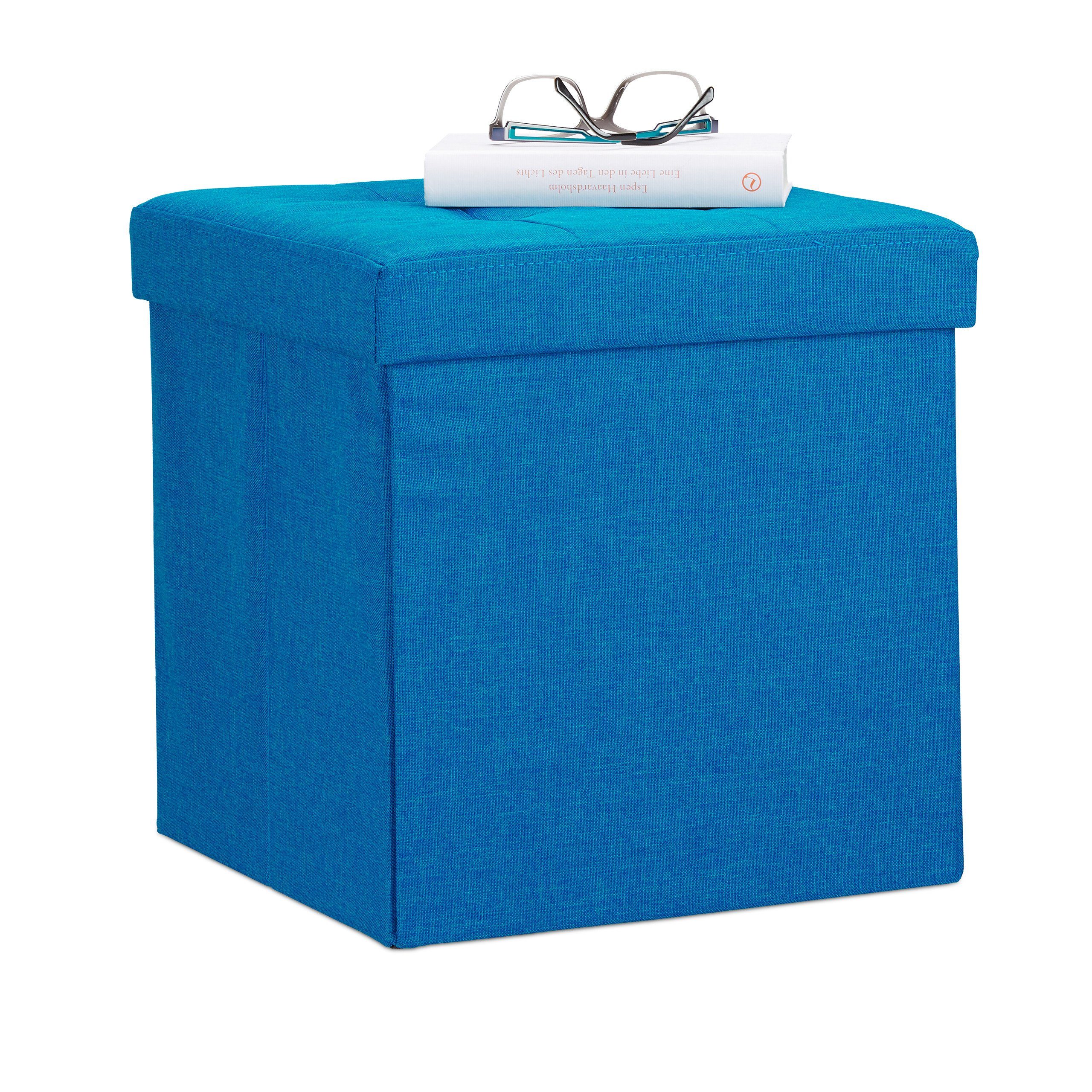 relaxdays Stauraumhocker Faltbarer Sitzhocker mit Stauraum günstig online kaufen