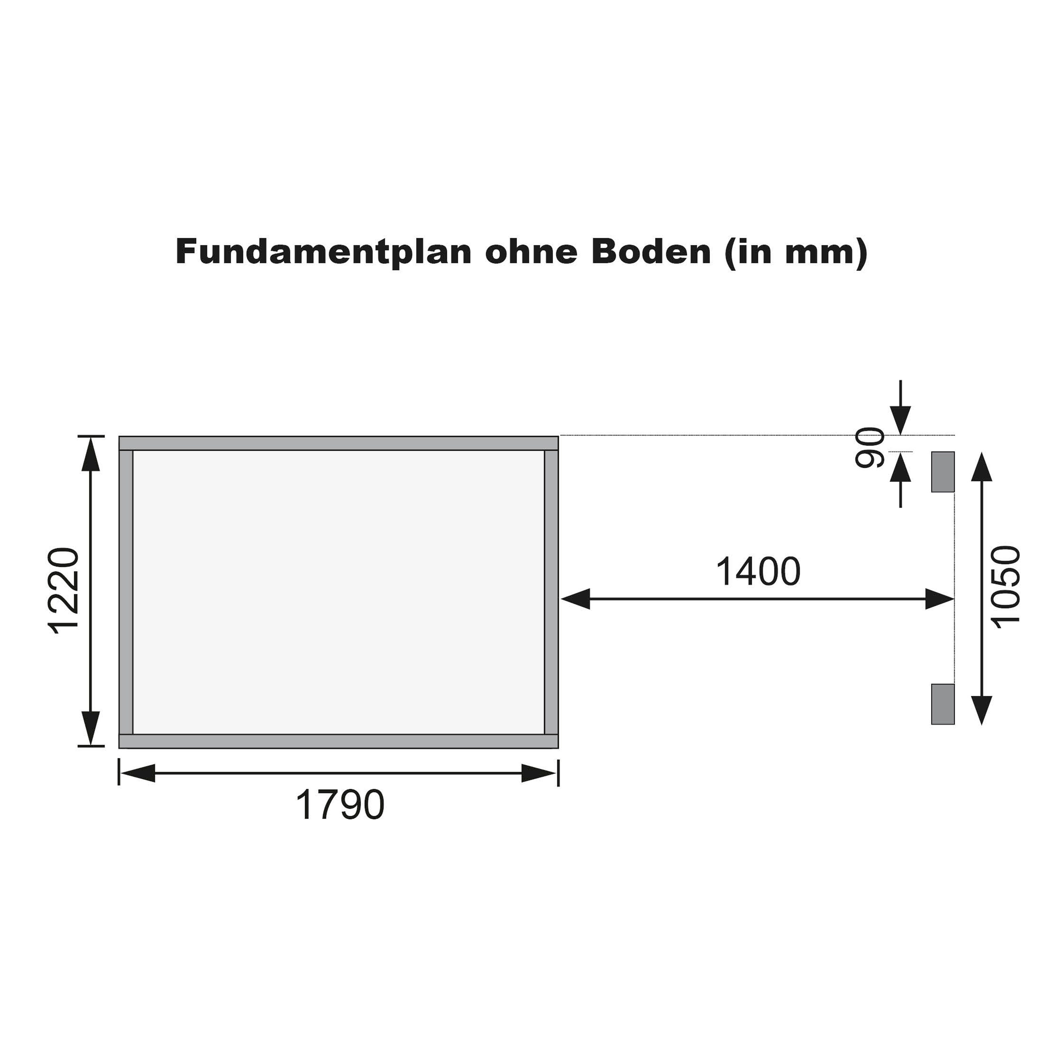 2, (Set) cm, 329x142 Karibu Merseburg Gartenhaus BxT: