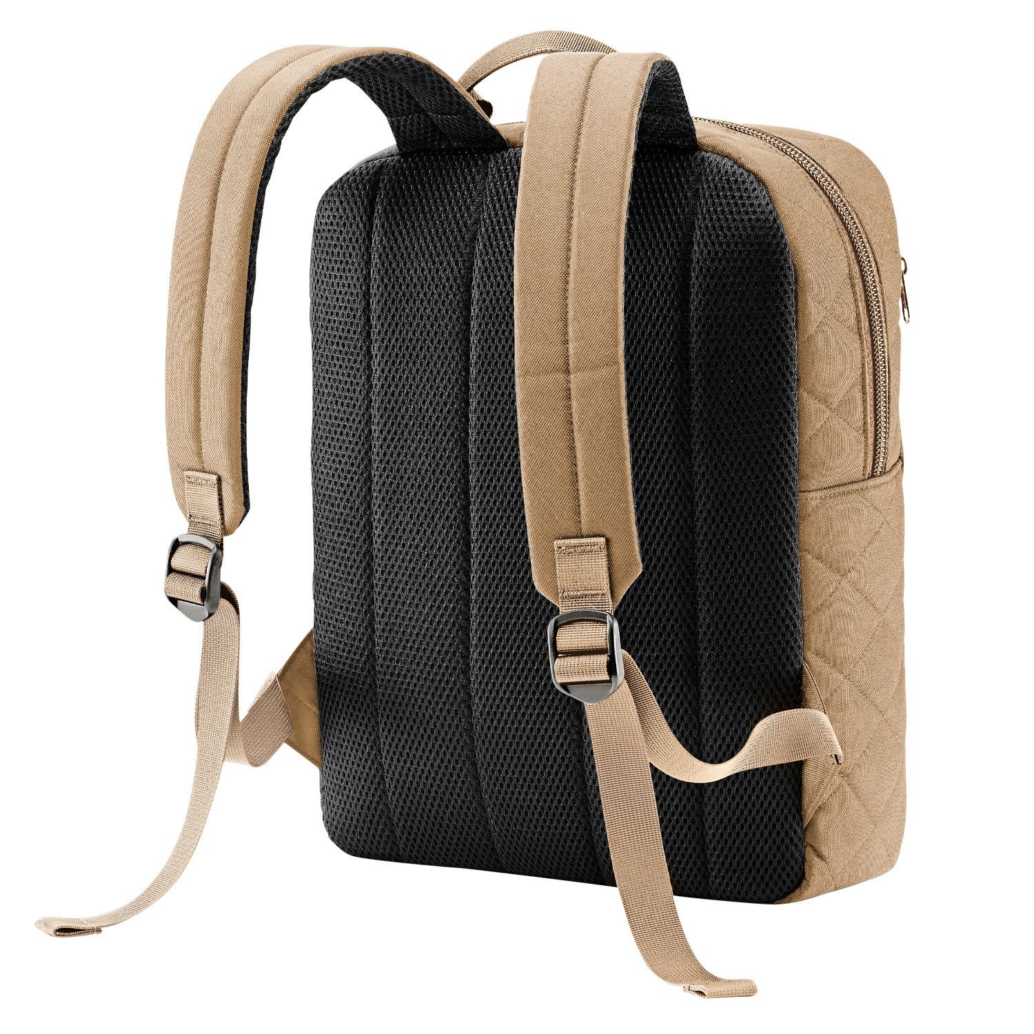 REISENTHEL® Rucksack classic backpack M rhombus black, verstellbare Schultergurte - entspricht Handgepäckmaß im Flugzeug
