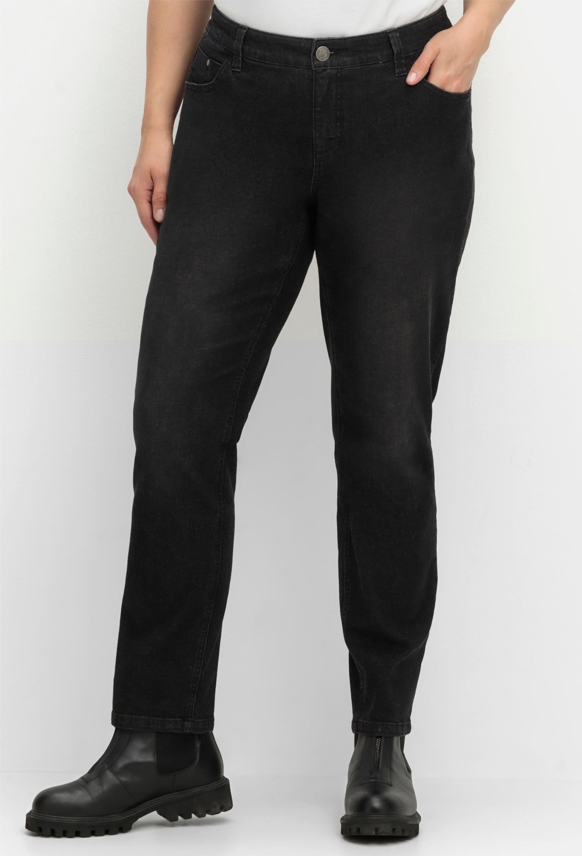 Sheego Bequeme Jeans Stretch-Jeans normal im komfortablen Curvy-Schnitt VERENA