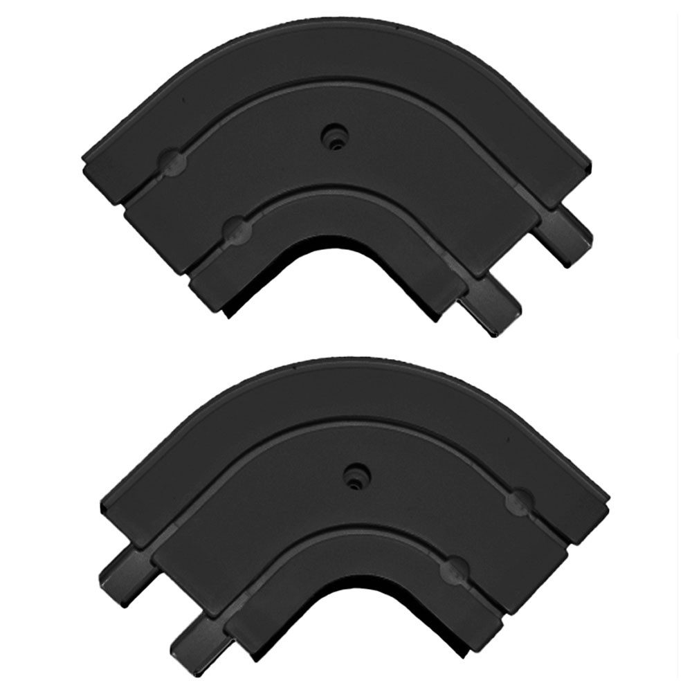 SN DECO GROUP Gardinenschiene Rundbogen für Vorhangschiene SH (1), Paar, 2-läufig, Kunststoff