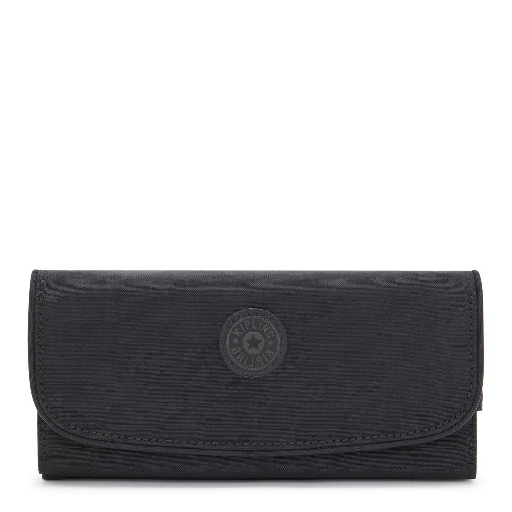 KIPLING Mini Bag MONEY LAND, Großes Portemonnaie, Black Noir (schwarz), Geldbörse, Brieftasche