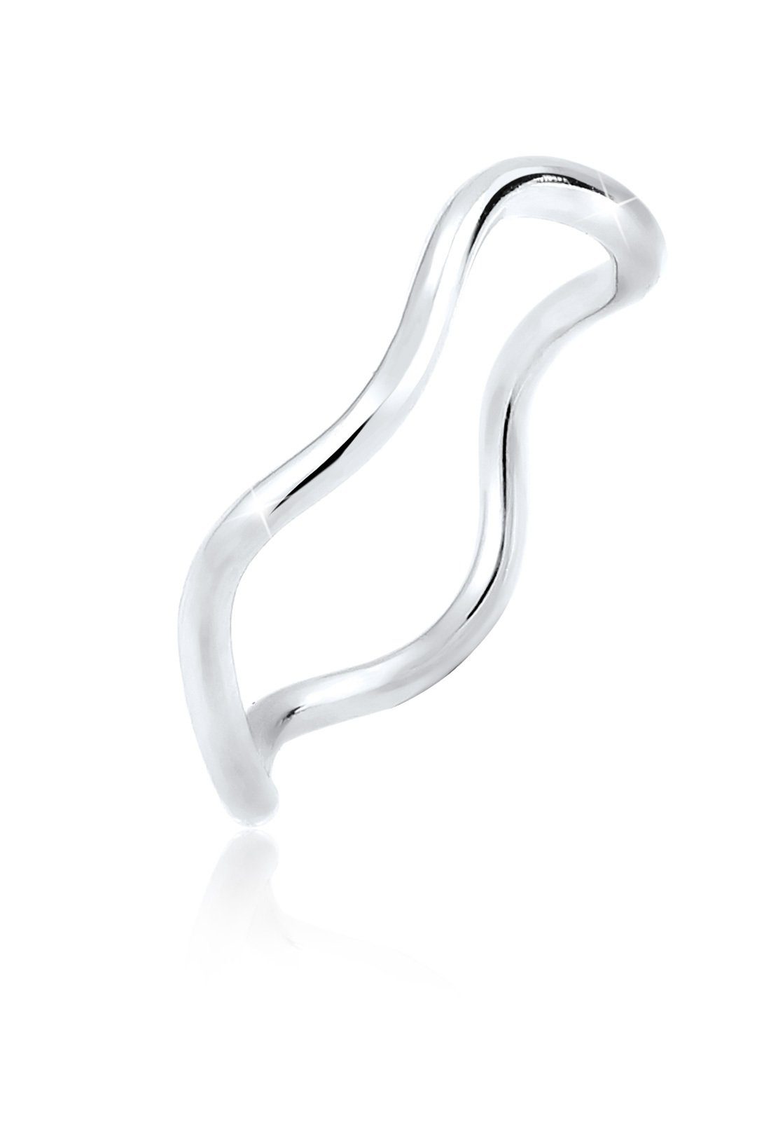 Fingerring Geo Silber, Wellen 925 Elli Sterling Wellen Minimal