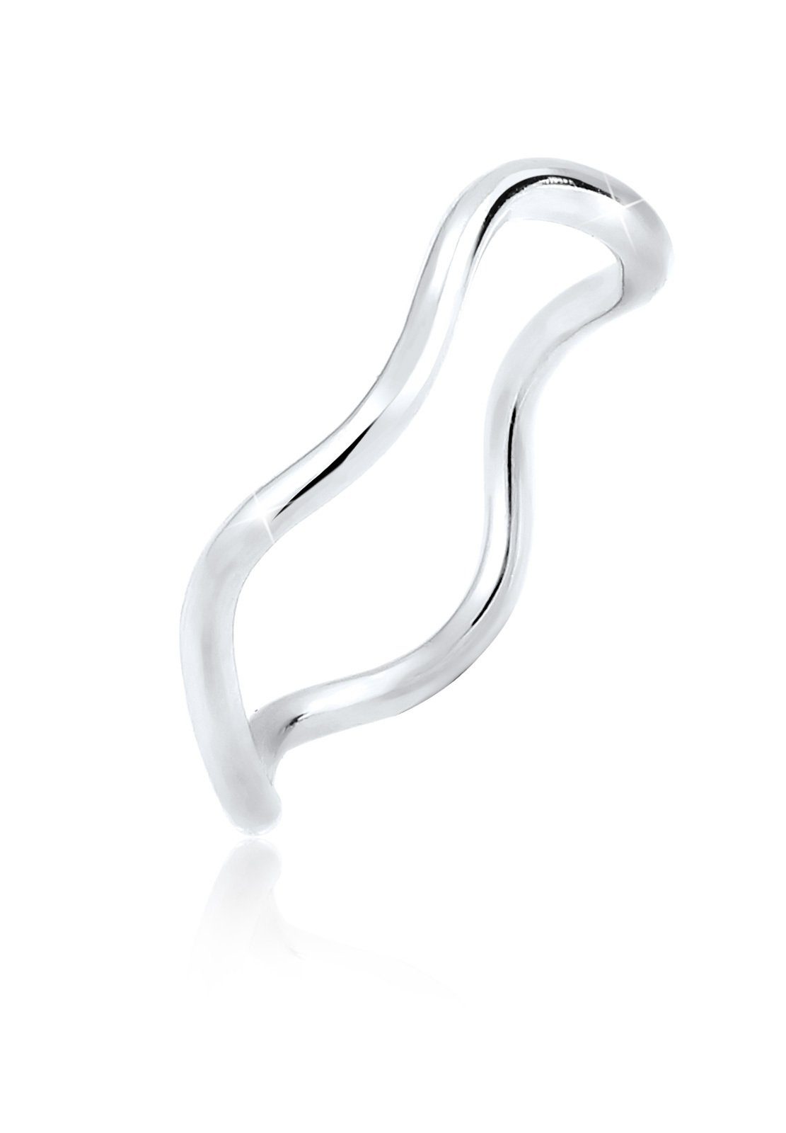 Elli Fingerring Wellen Minimal Geo 925 Sterling Silber, Wellen günstig online kaufen