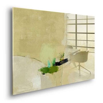 DOTCOMCANVAS® Acrylglasbild From A to B - Acrylglas, Acrylglasbild From A to B beige moderne abstrakte Kunst Druck Wandbild