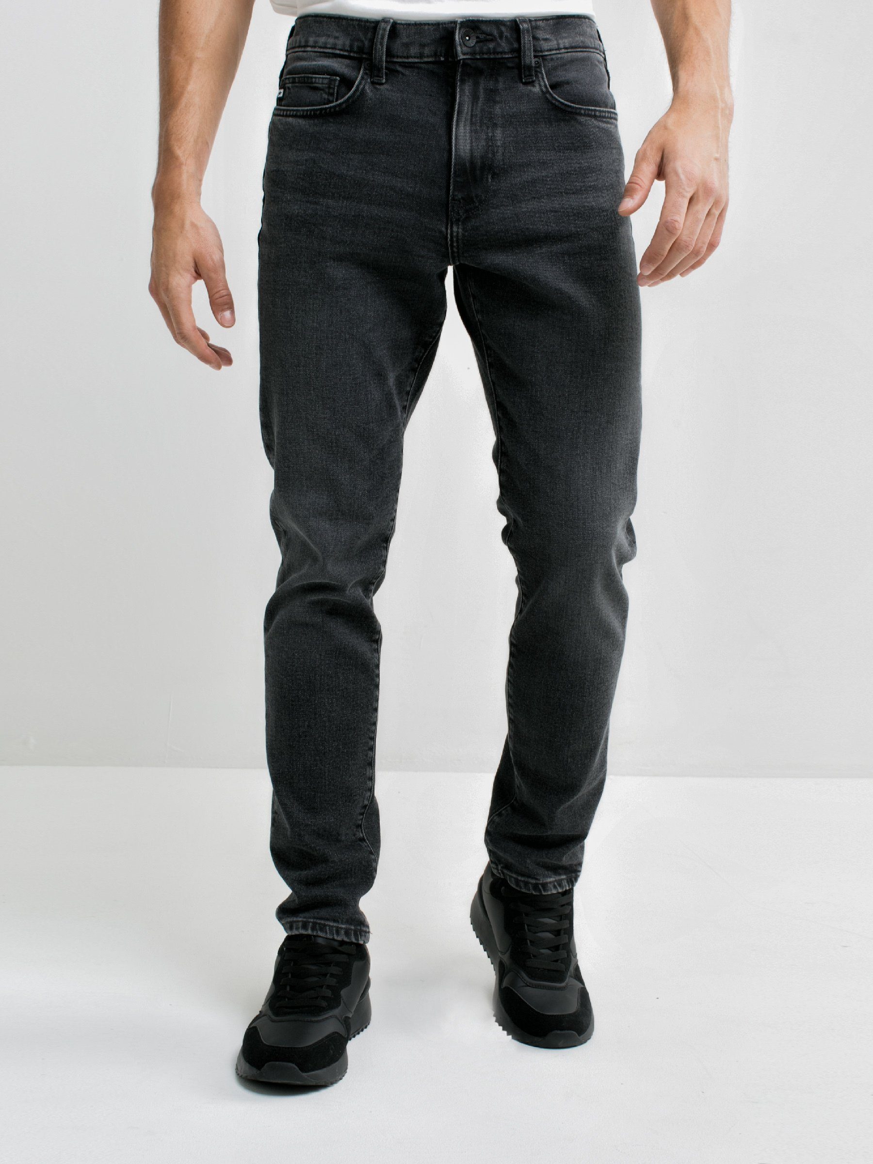 BIG STAR Tapered-fit-Jeans HARPER (1-tlg) SCHWARZ