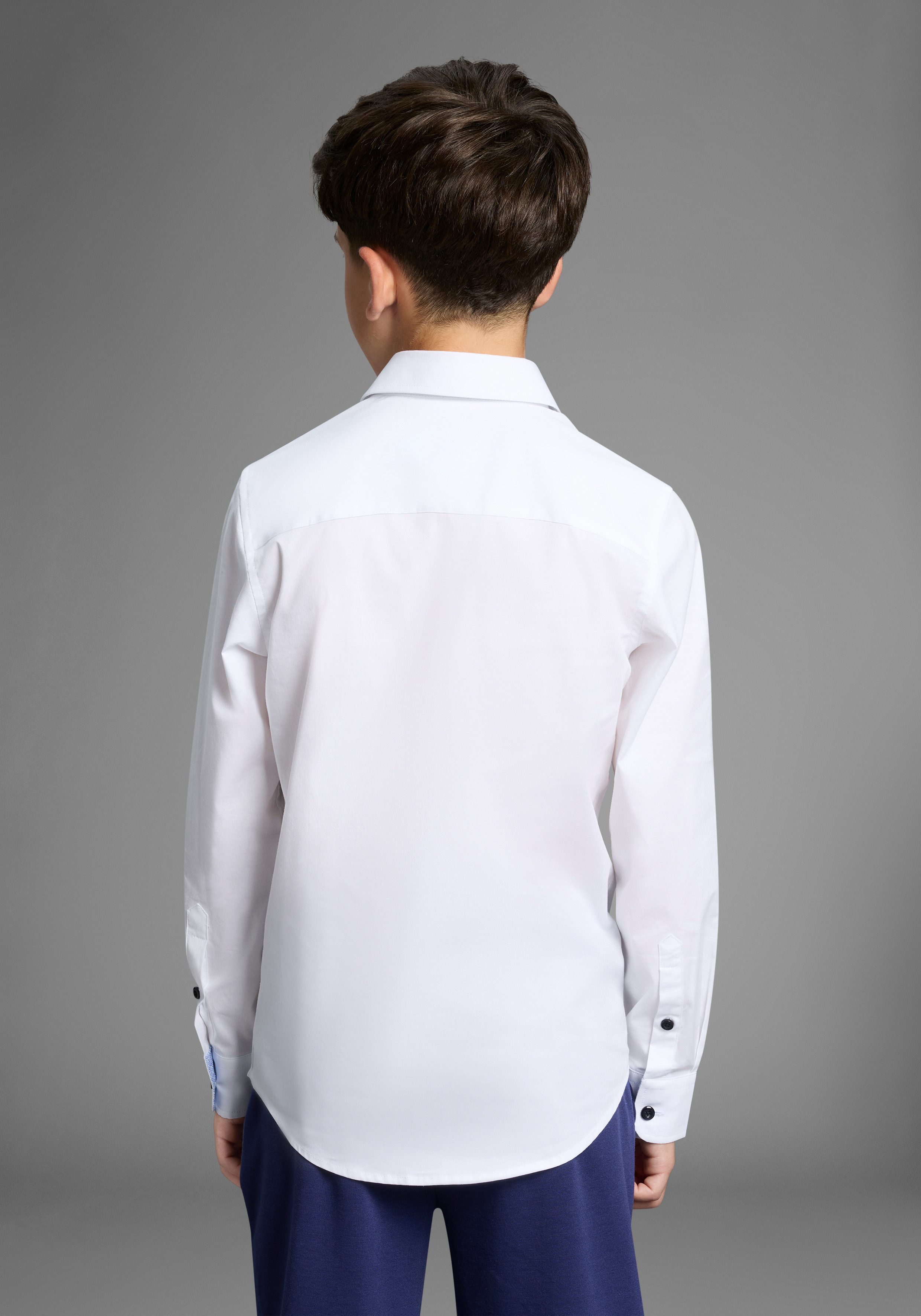 Bruno Banani Langarmhemd Oberhemd für Jungen Für TEENS. Elegantes Hemd