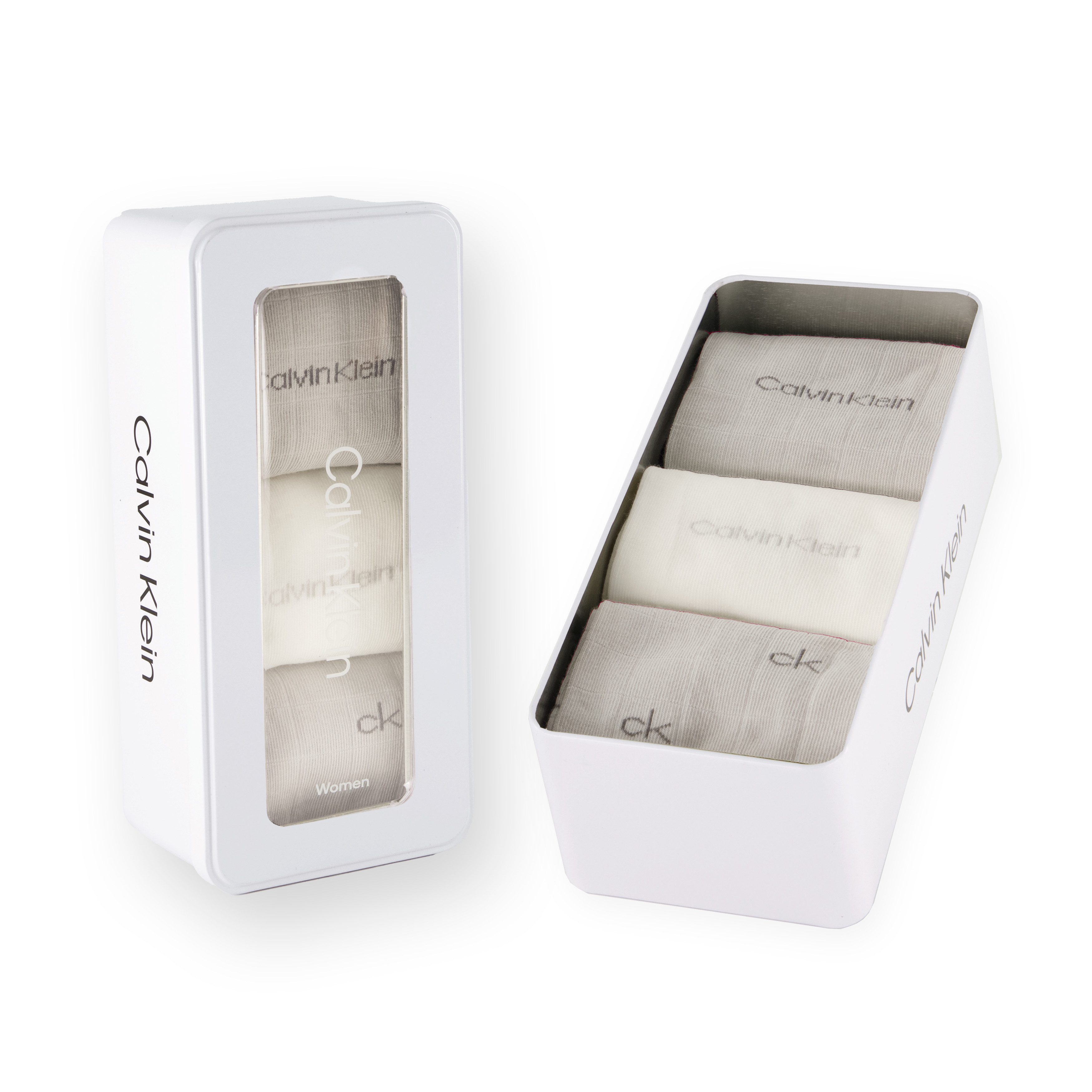 Calvin Klein Socken CK WOMEN SOCK 3P GIFTBOX GRID AOP (3er Pack) Geschenkbo günstig online kaufen