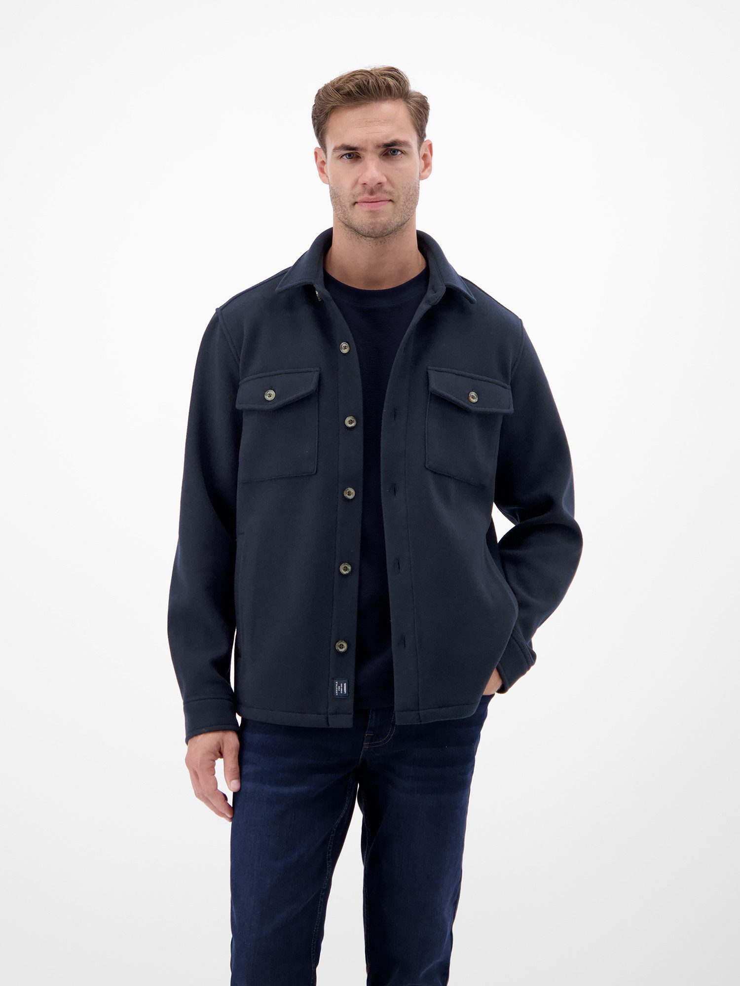 LERROS Langarmhemd LERROS Urban-Style Hemdjacke in Wolloptik günstig online kaufen