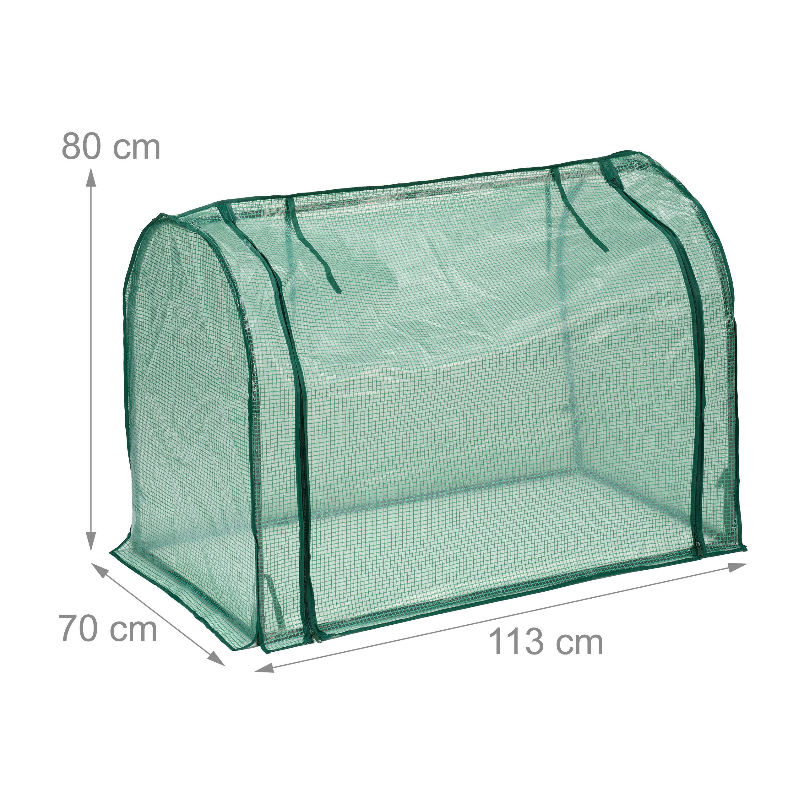 relaxdays Foliengewächshaus mit Tür