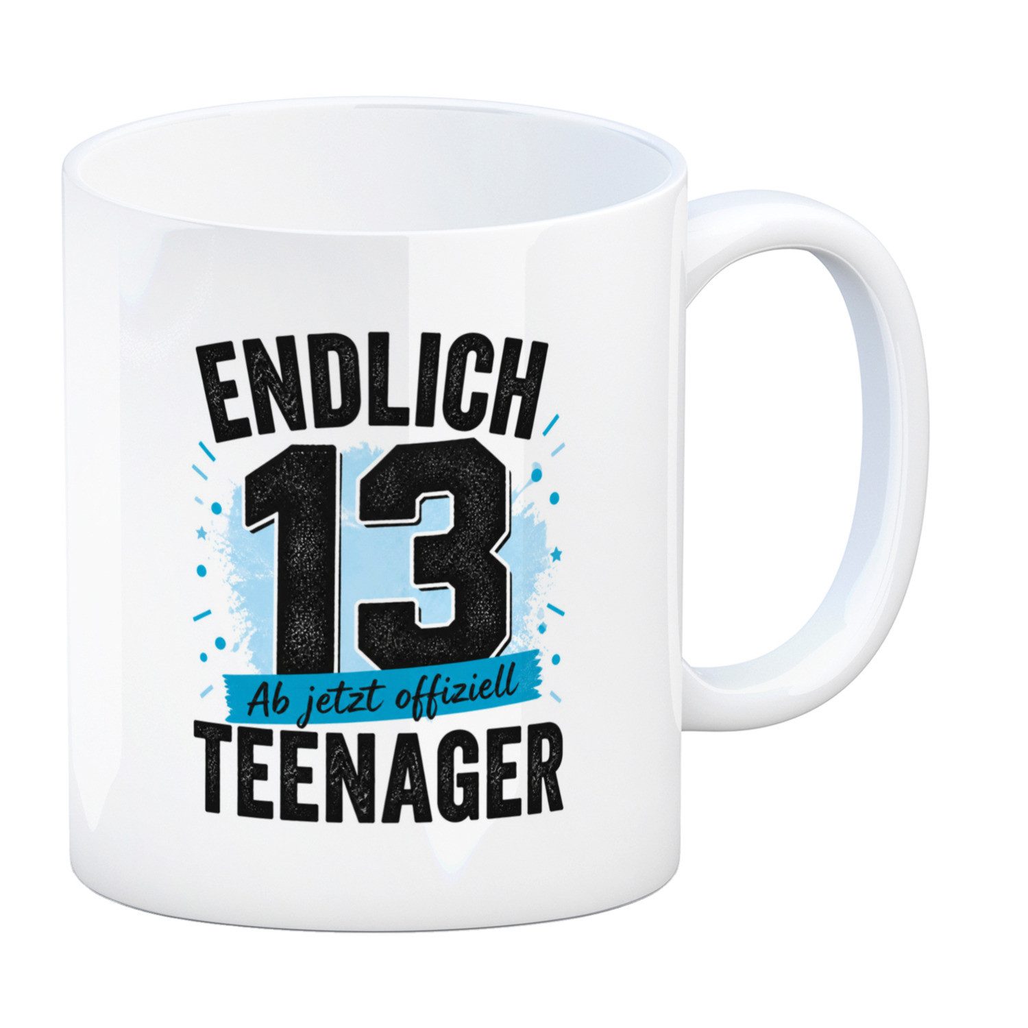 speecheese Tasse Kaffeebecher 13 Teenager Kaffeetasse zum Teenagerstart Tasse Mit 300
