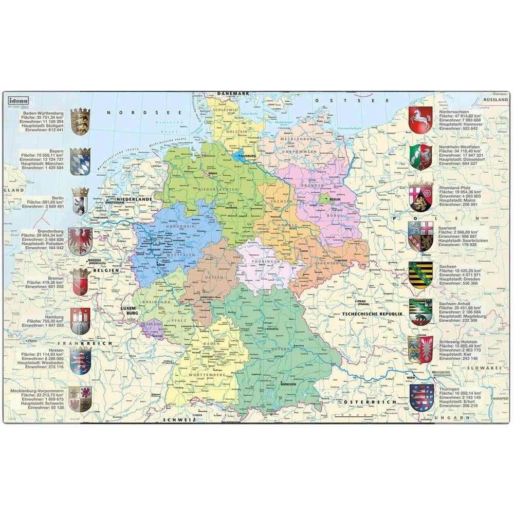 Idena Schreibtischunterlage Deutschlandkarte