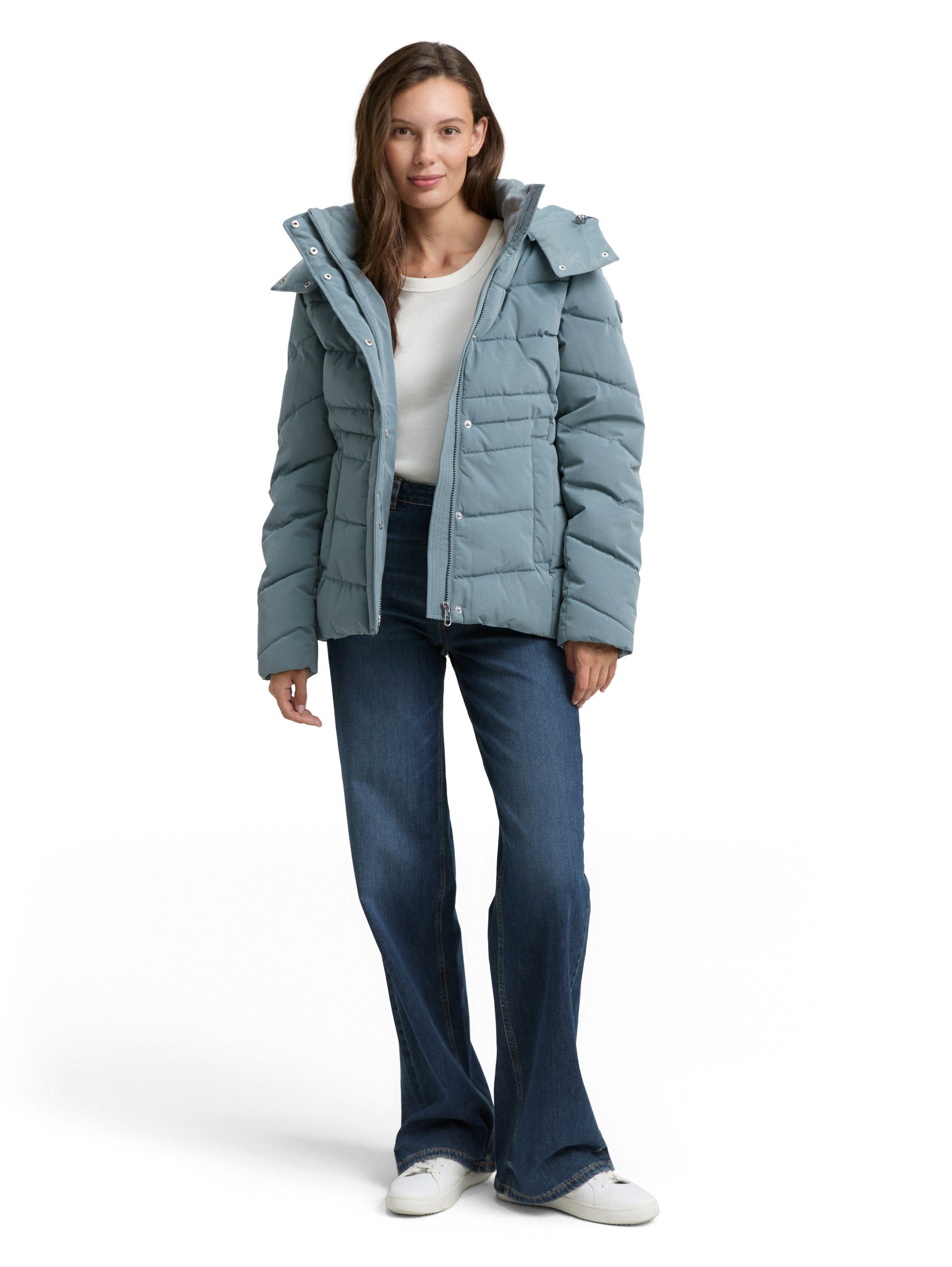 TOM TAILOR Anorak Puffer-Jacke mit abnehmbarer Kapuze