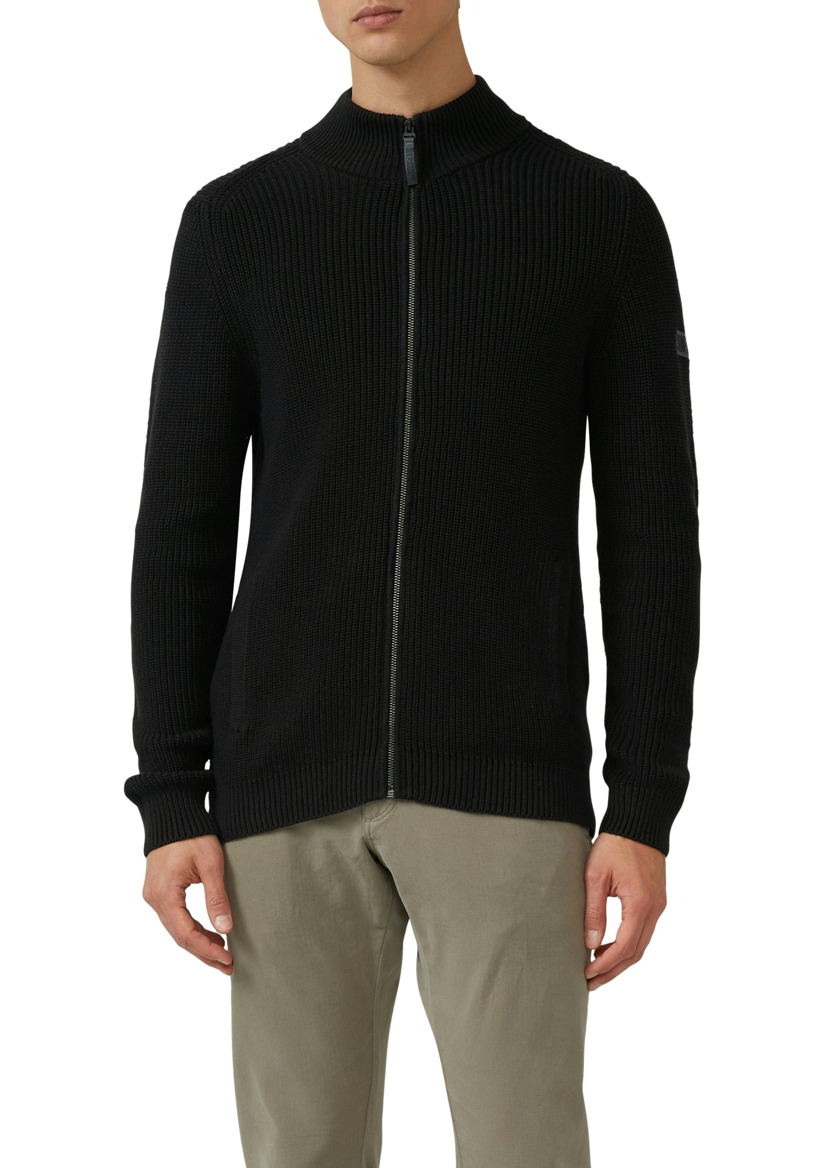 s.Oliver Strickjacke mit Stehkragen und Reißverschluss