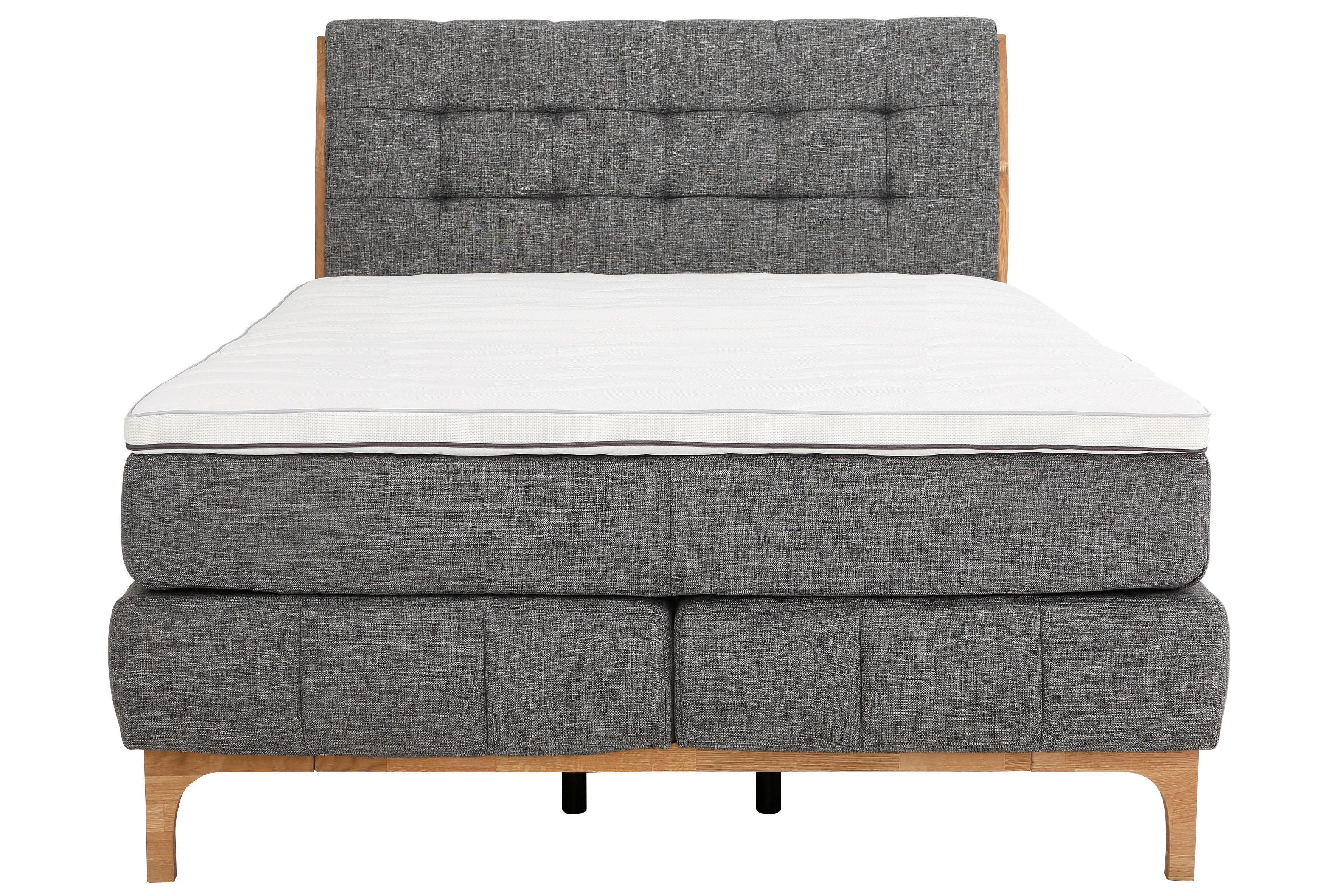 OTTO home Boxspringbett Jelle (5-St), zertifizierte, recycelte Bezugsstoffe, verschiedene Ausführungen