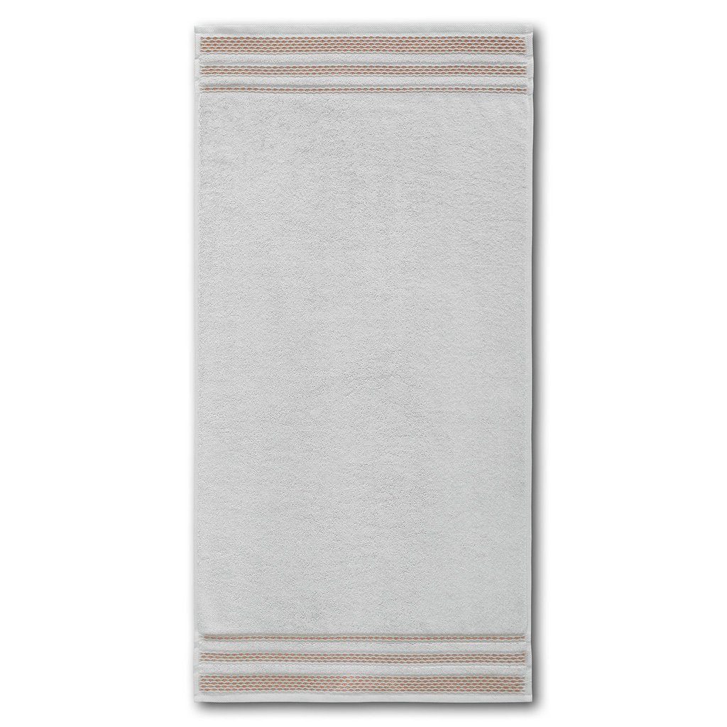 Dyckhoff Delta, Frottierserie Grau Duschtuch 'Pure Elegance' Handtuch Silber Handtücher (1-St) -