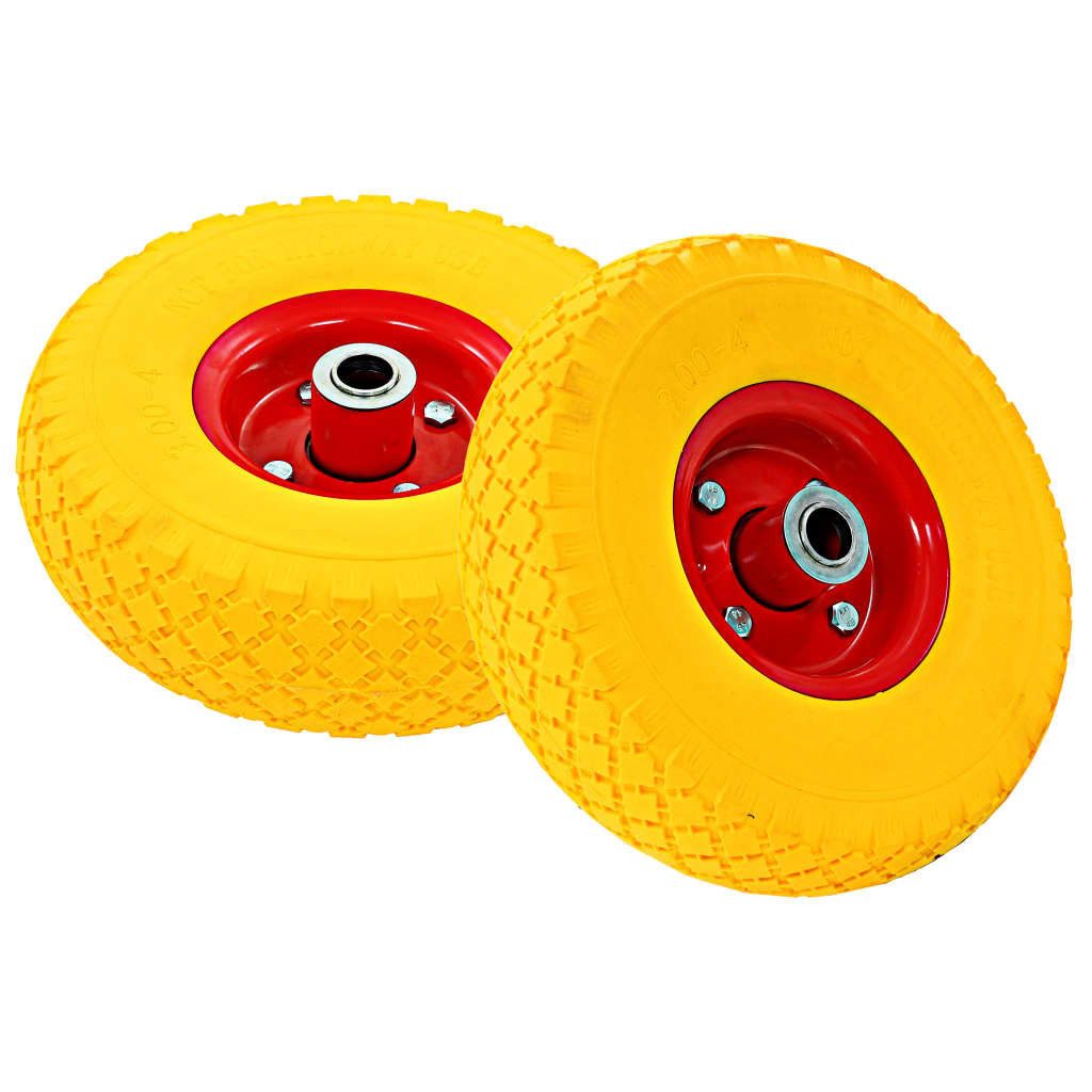 vidaXL Schubkarre Sackkarrenräder 4 Stk Gummi 3,00-4 245x82