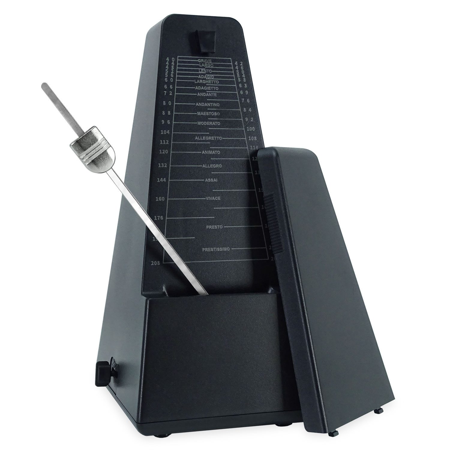 keepdrum Metronom keepdrum JPQ101BK Mechanisches Metronom mit Glocke, mechanisch zum Aufziehen