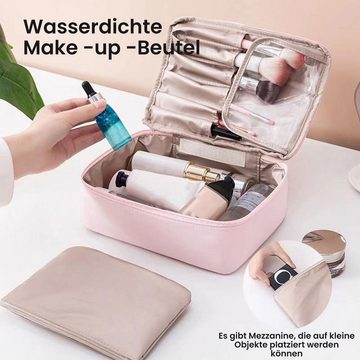 Daisred Kulturbeutel Kosmetiktasche Waschtasche Wasserdicht Kosmetik-Koffer Reisetasche (2-tlg)