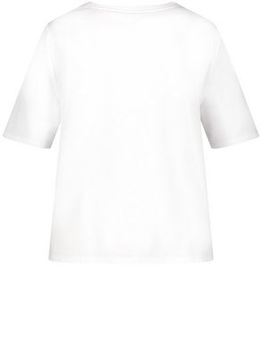 Samoon Kurzarmshirt Shirt mit Leo-Motiv