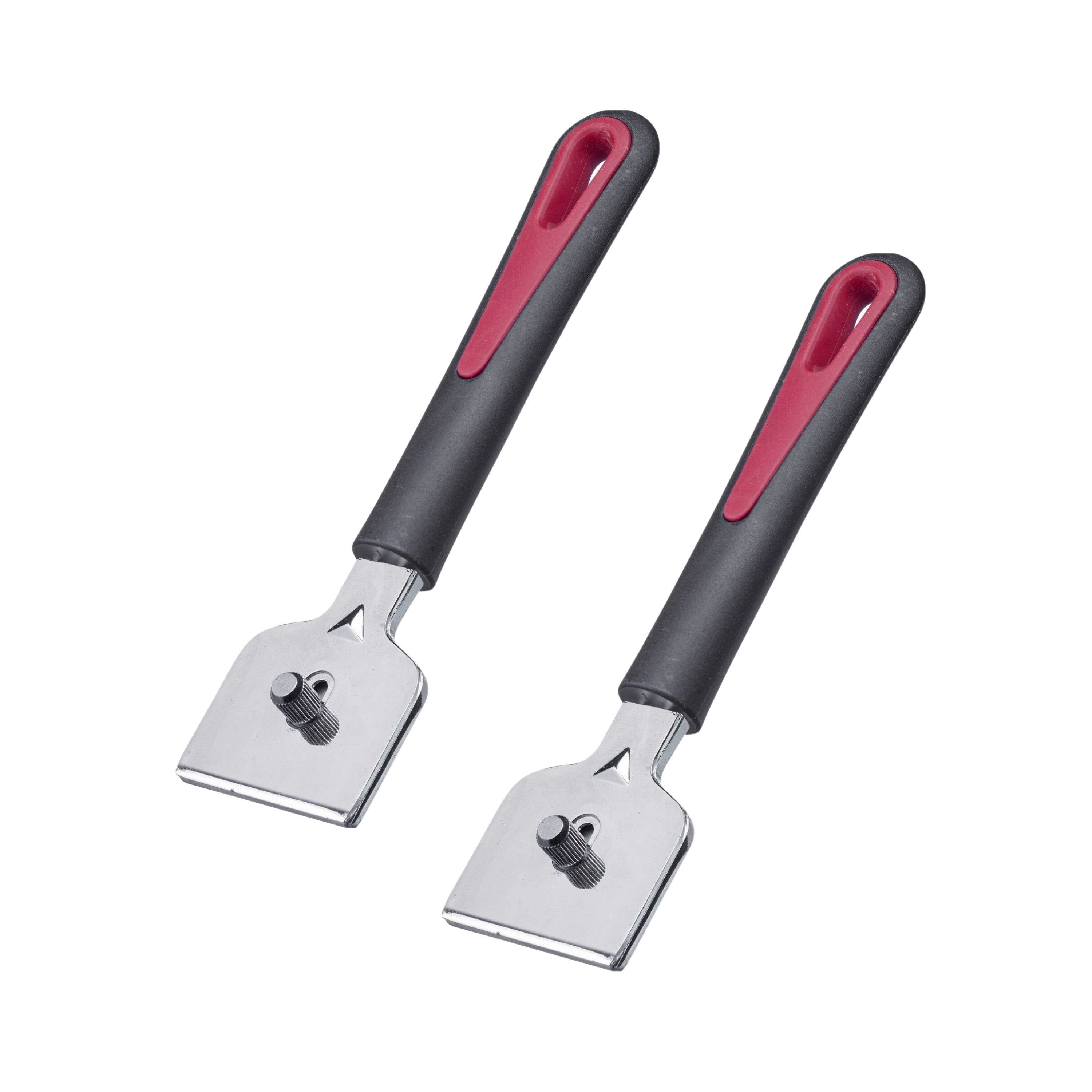 Thiru Universalschaber Ceranfeld- und Reinigungsschaber inklusive 5 Reinigungsklingen Made in Germany, Komfort-Soft-Touch-Griff, Aufhängeöse