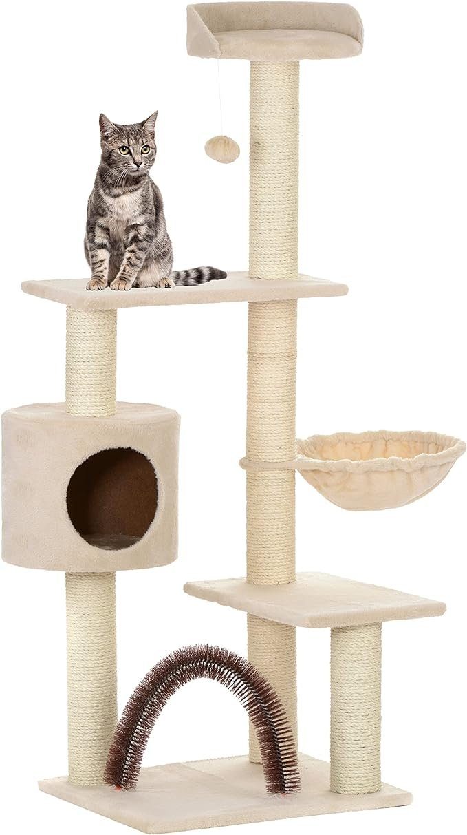 Rohrschneider Kratzbaum Katzenkratzbaum Kratzbaum für Katzen Utah, inkl. 2 Spielkugeln