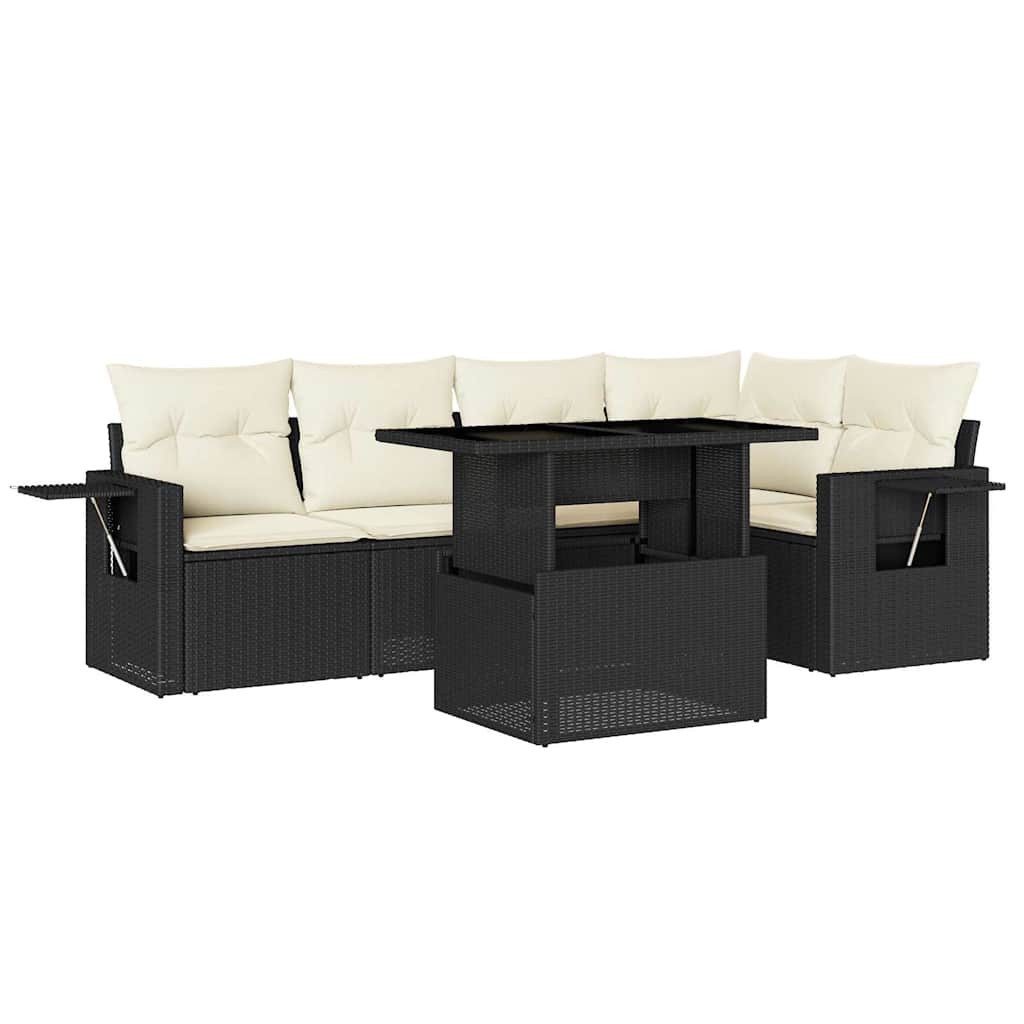 vidaXL Gartenlounge-Set 6-tlg. Garten-Sofagarnitur mit Kissen günstig online kaufen
