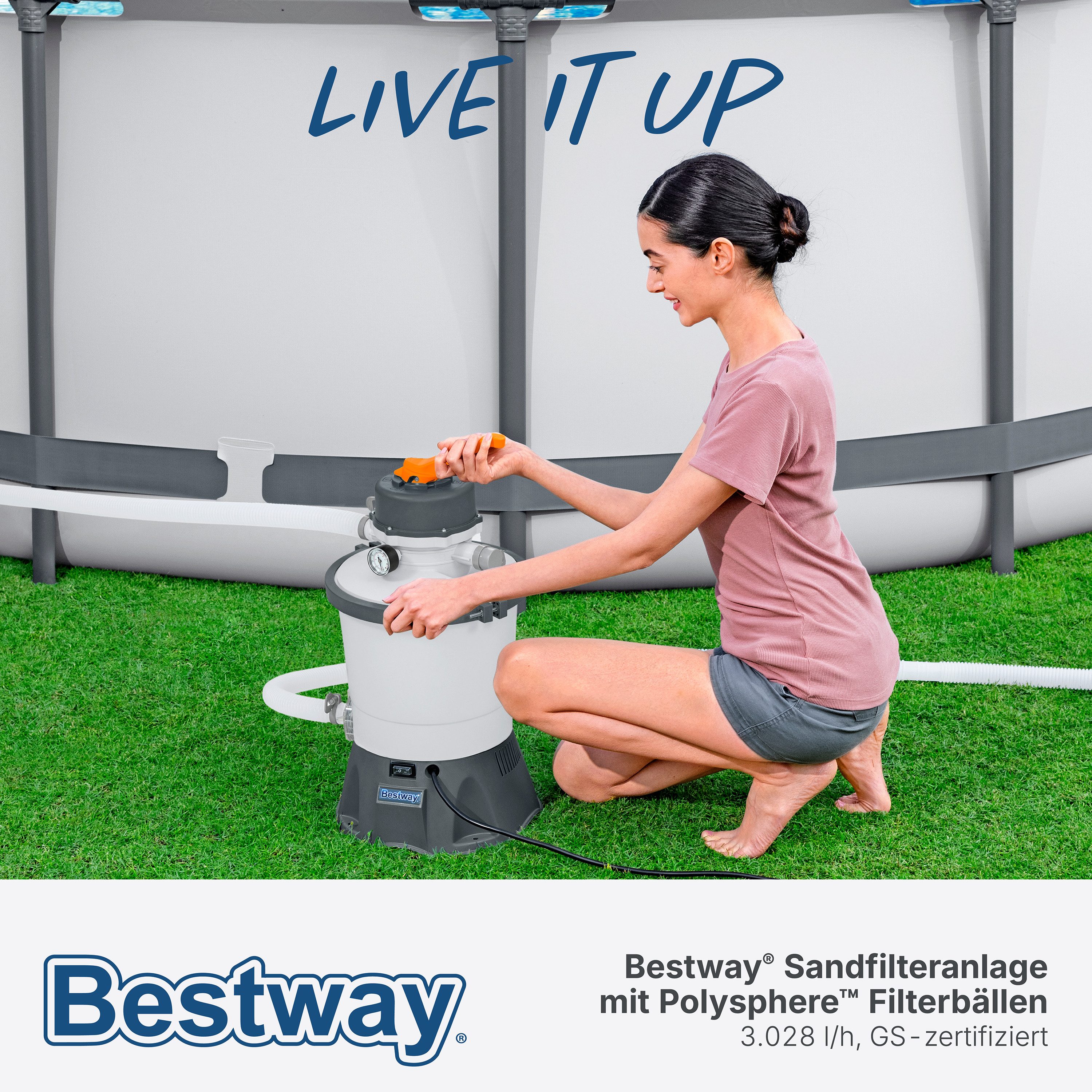 Bestway Sandfilteranlage Sandfilteranlage mit Polysphere™ Filterbällen günstig online kaufen