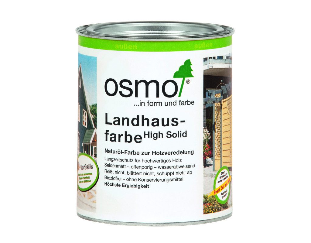 osmo Wetterschutzfarbe Landhausfarbe 2708 Kieselgrau