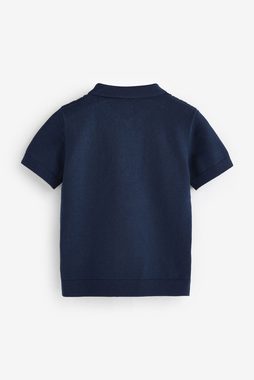 Next Polokragenpullover Kurzärmeliger Polopullover mit Reißverschluss (1-tlg)