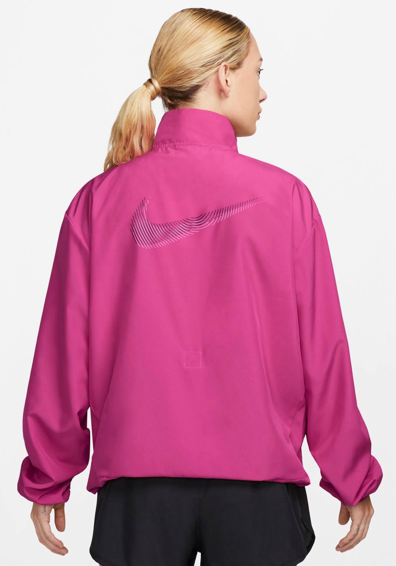 Nike Laufjacke INK JACKET SWOOSH DRI-FIT FIREBERRY/PURPLE WOMEN'S