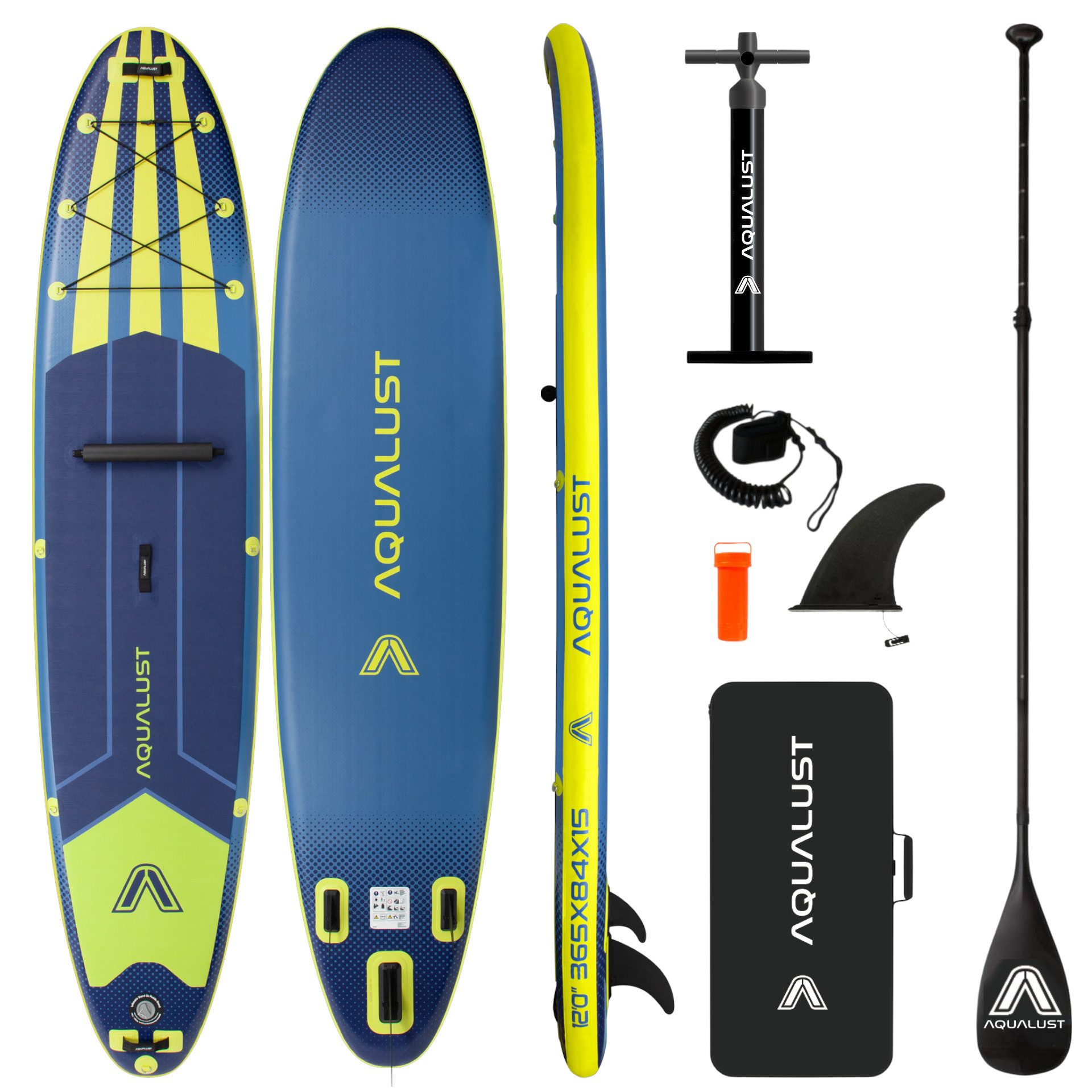 SUP-Board AQUALUST 10.6 iSUP Board Stand Up Paddle Surfboard aufblasbar