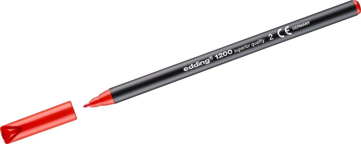 edding Tintenfeinschreiber Fasermaler edding 1200 colourpen 1mm rot