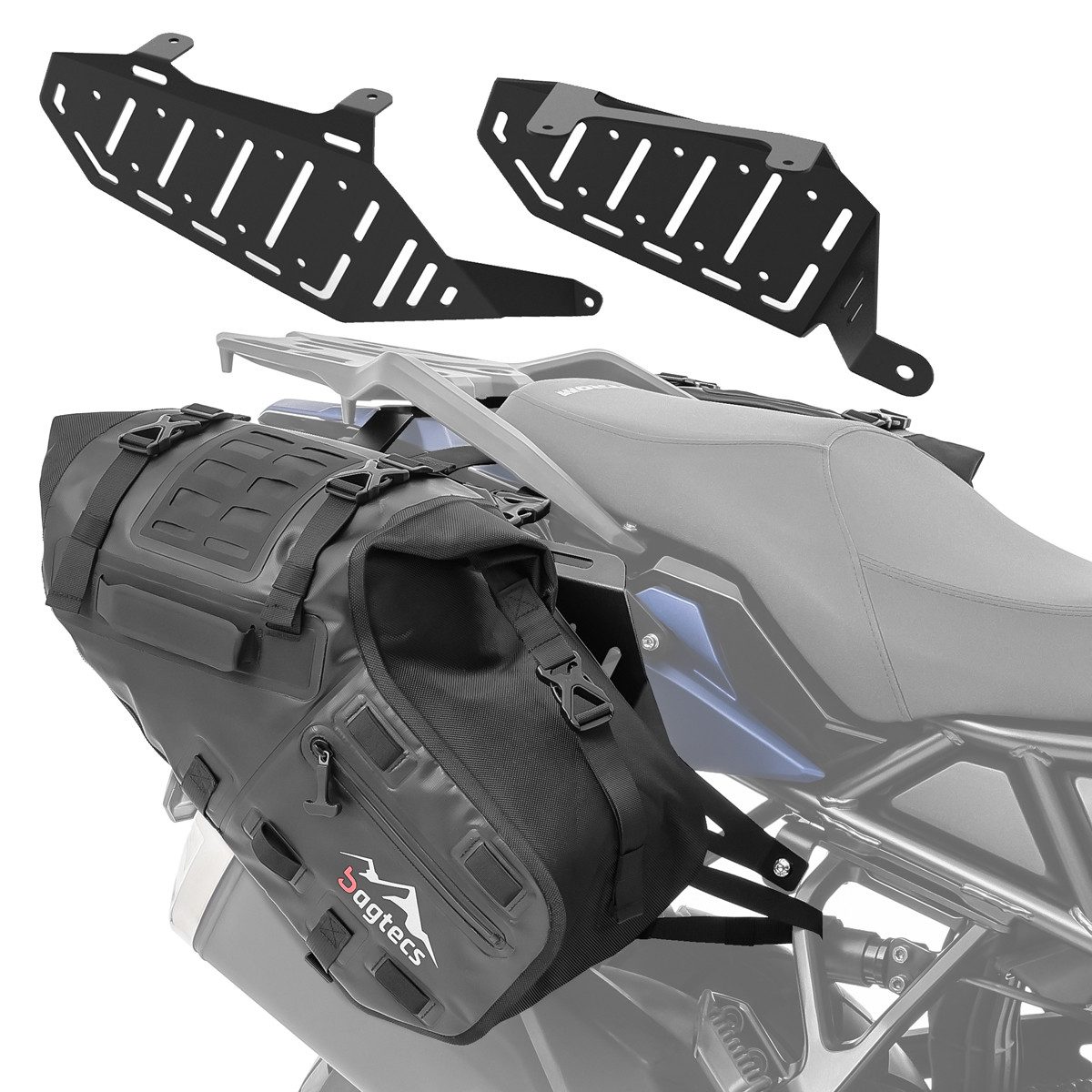 Reisetasche Set Satteltaschen MT142 + Seitenträger für Suzuki V-Strom 800 / DE 23-