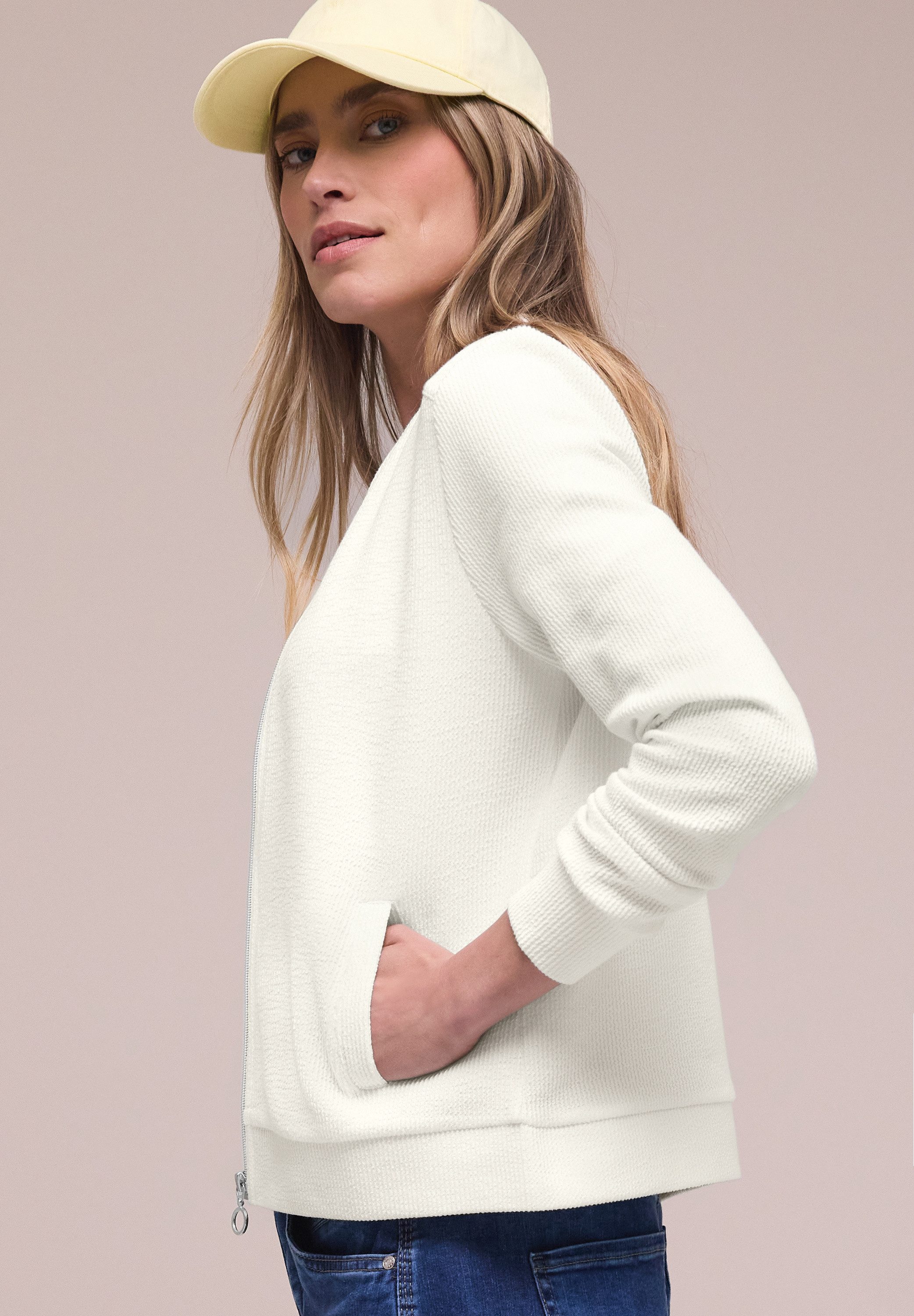 STREET ONE Blouson mit Zipper und Struktur