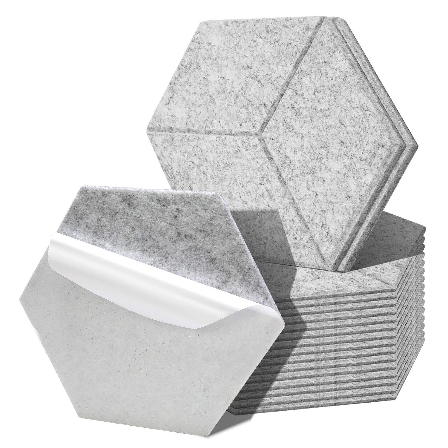Clanmacy Akustikplatte 18 stuks Akustikplatten Hexagonal günstig online kaufen