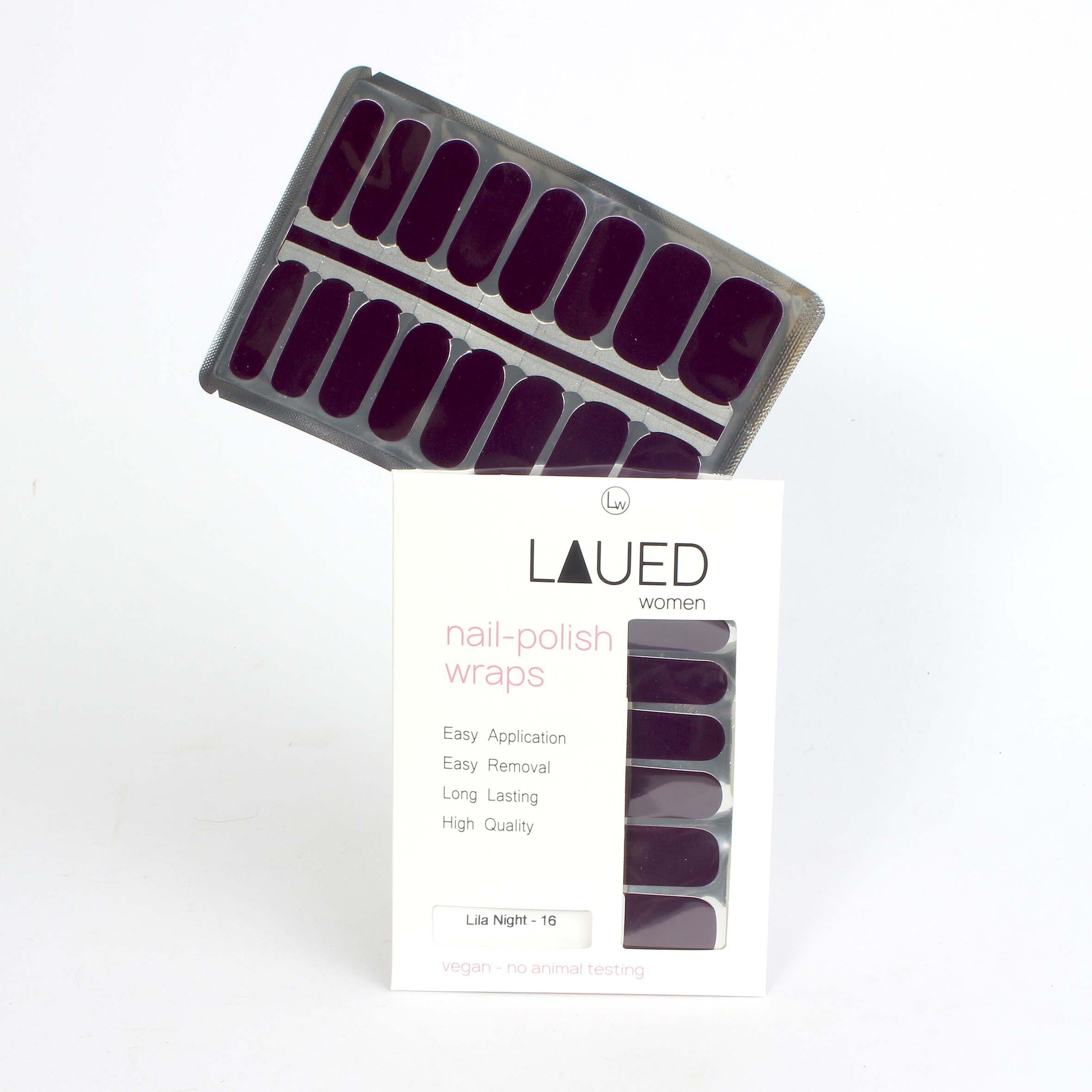 LAUED Nagellack solid purple, zertifizierter aus Produktion (FSC) Night Lila (SGS Material / und SEDEX)