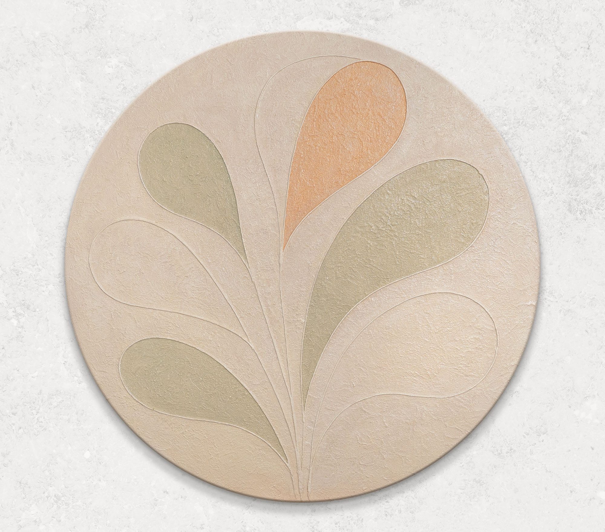 YS-Art Gemälde Rundes Abstrakt