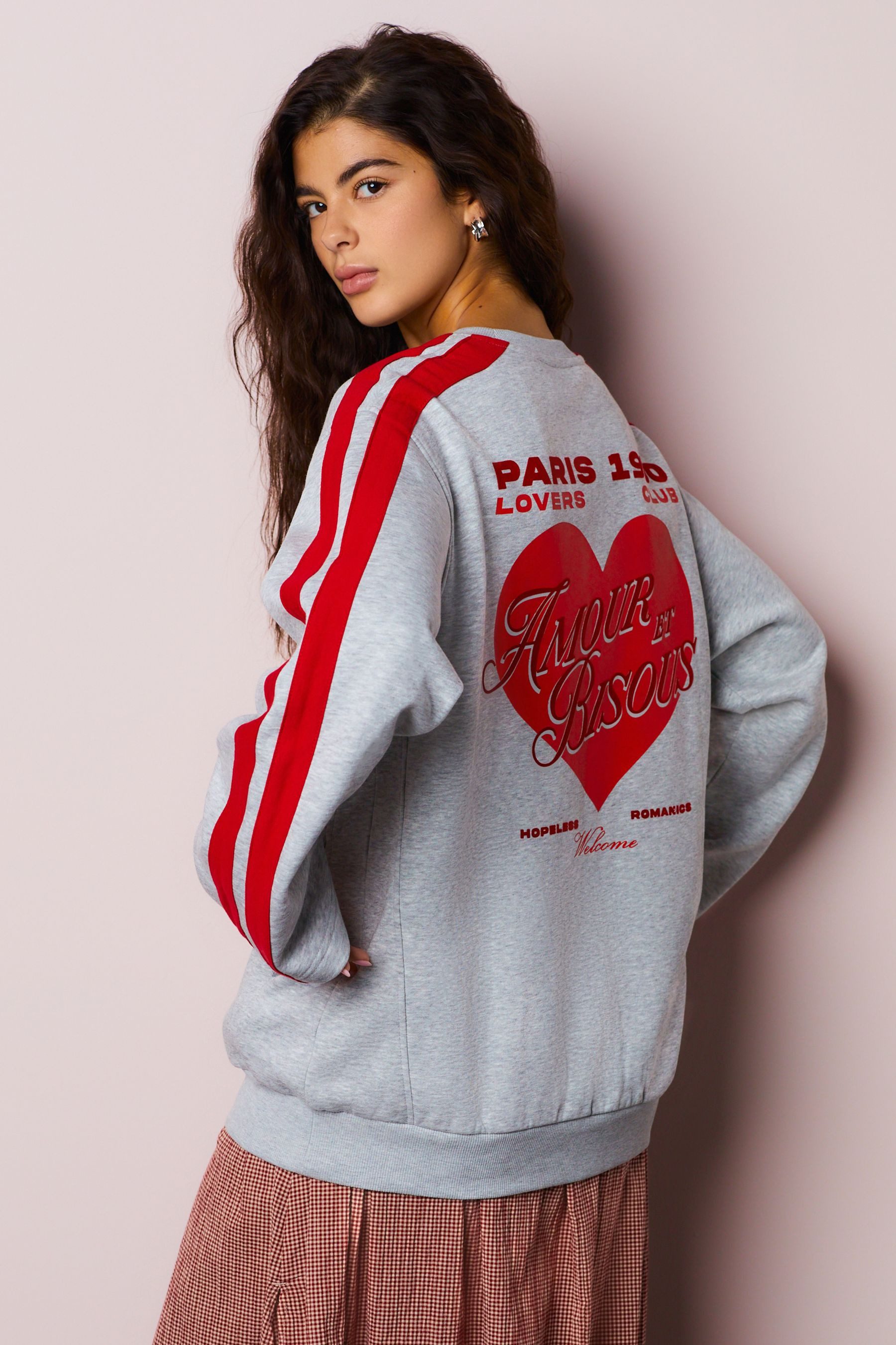 Next Sweater Sweatshirt mit Grafik und Herzmotiv, Paris (1-tlg) – Bild 5 von 5