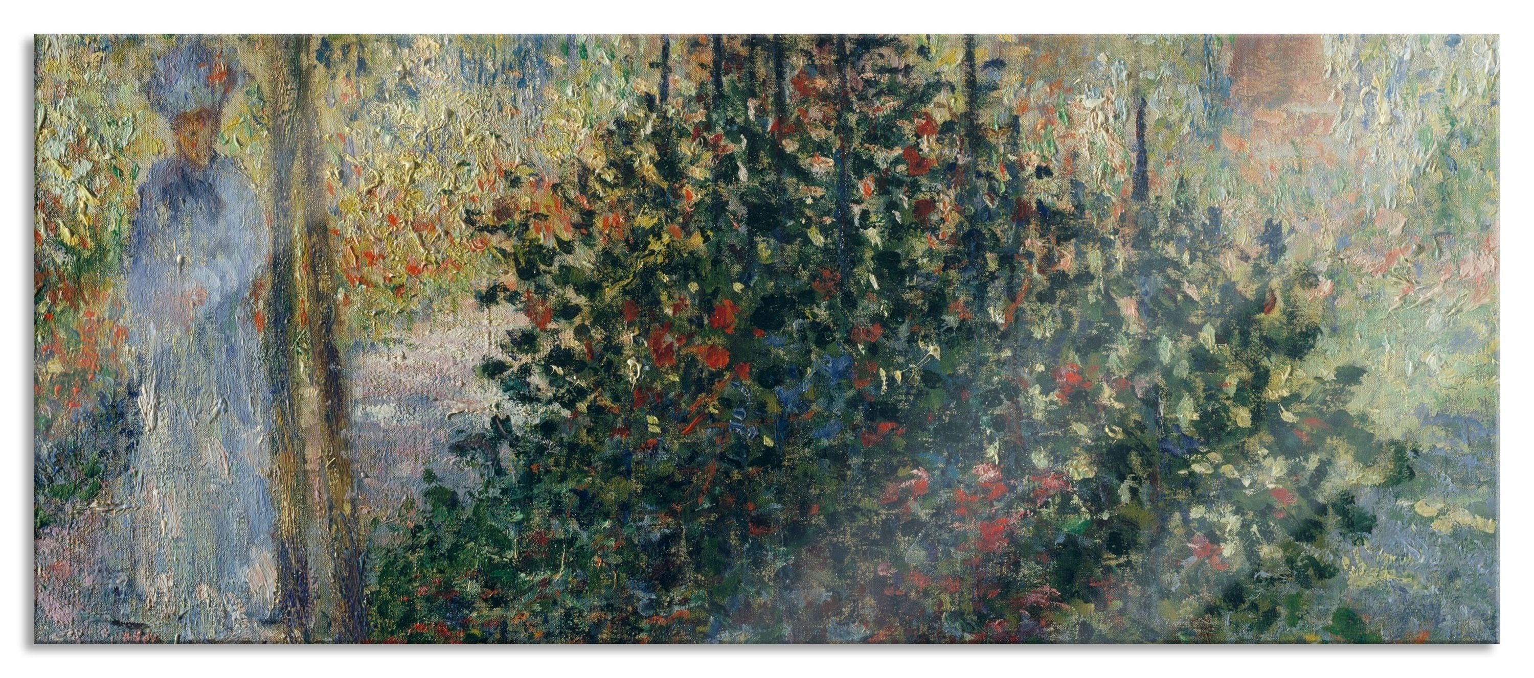 Claude und Glasbild Monet (1 Claude Eisschollen Monet - Abstandshalter inkl. Echtglas, - Eisschollen, St), aus Pixxprint Aufhängungen Glasbild