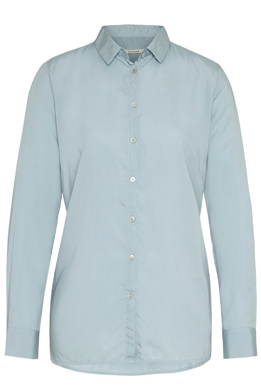 714 Klassische Bluse Contemporary aqua blouse wunderwerk TENCEL misty -