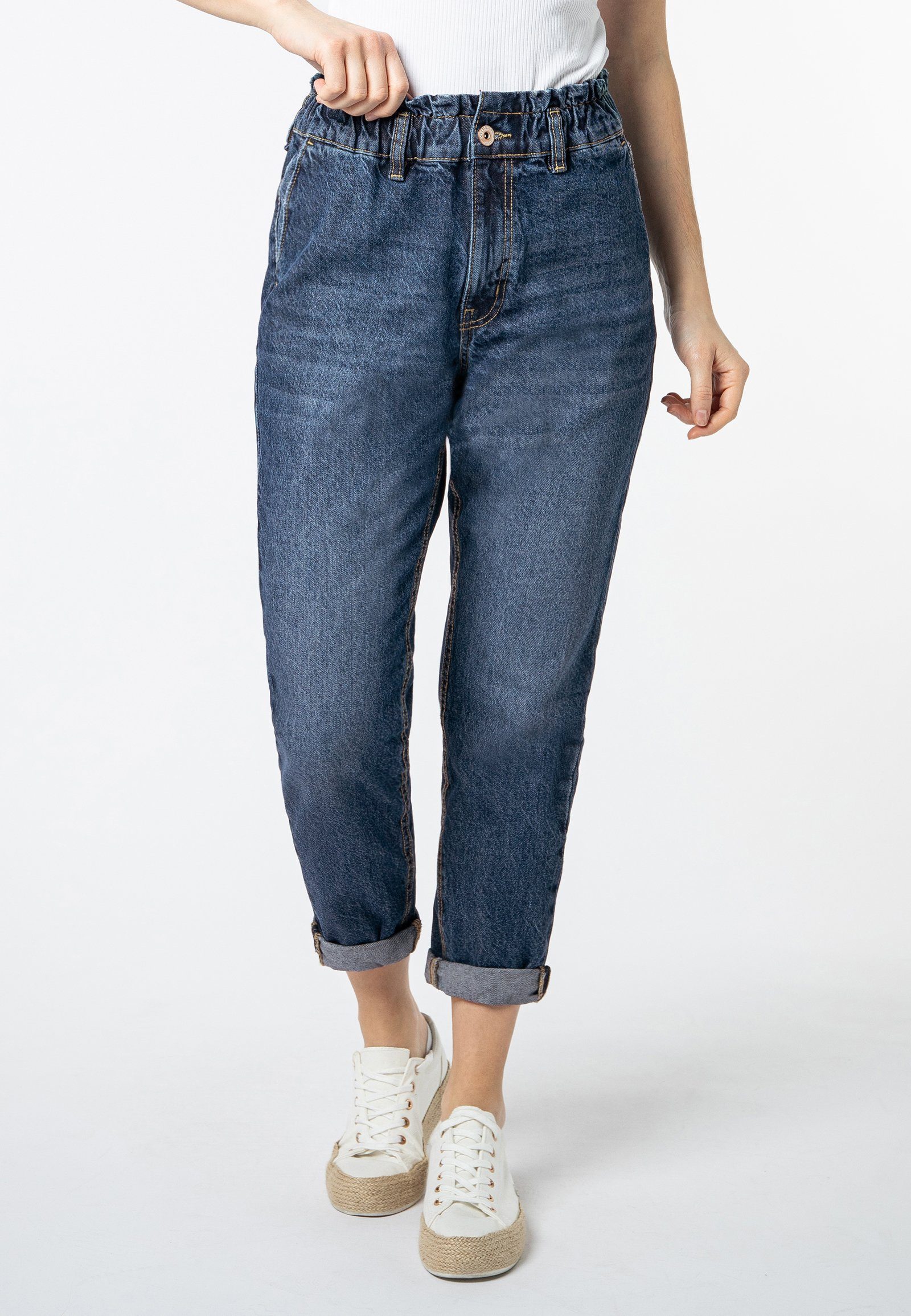 SUBLEVEL High-waist-Jeans Paperbag Jeans