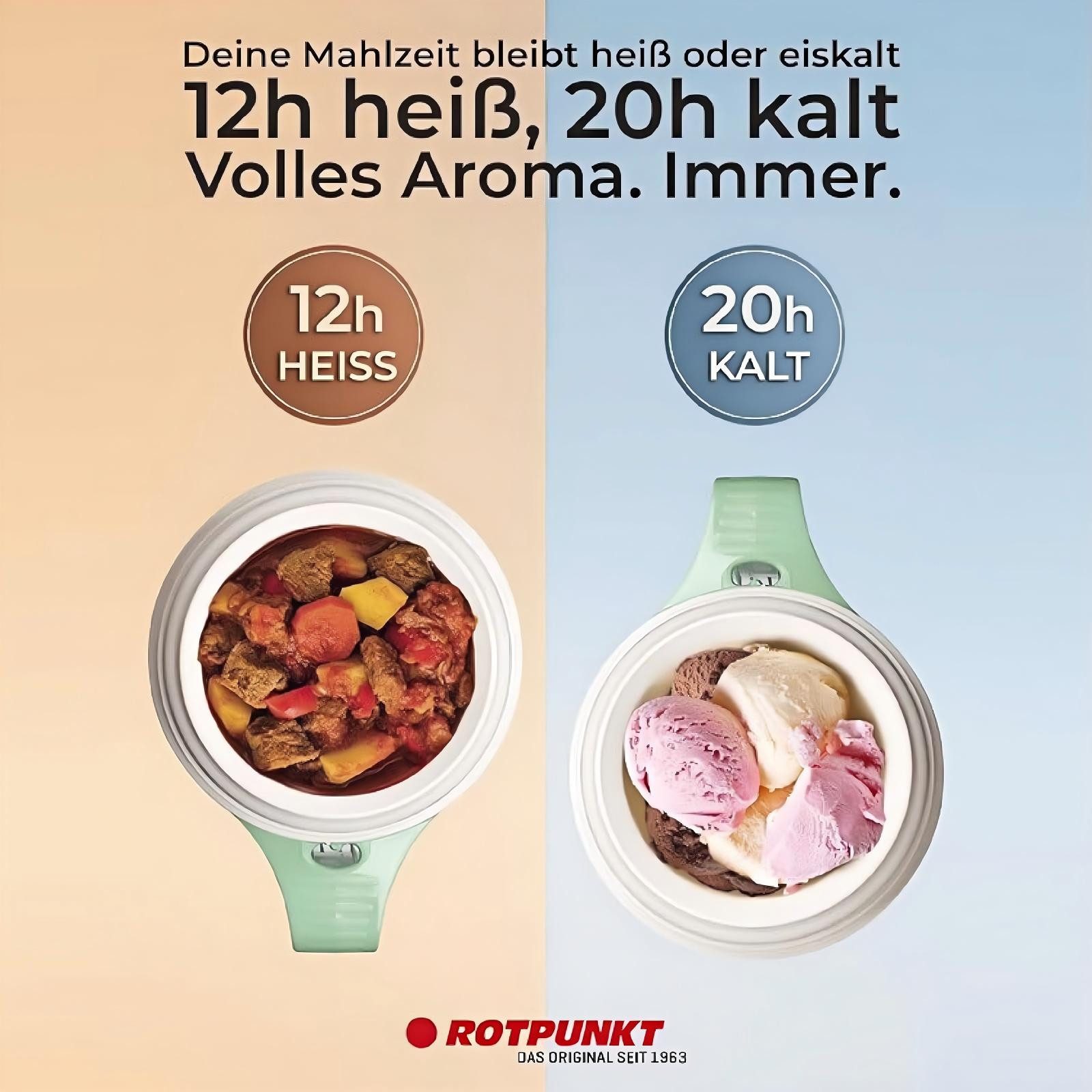 ROTPUNKT Isolierkanne DIRK 850, 0.85 l, isolierend, BPA-frei, phthalatfrei, inklusive Löffel