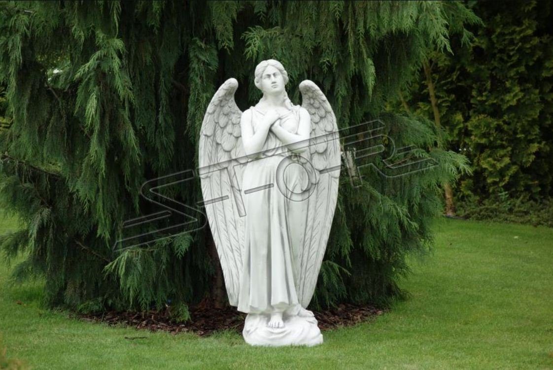 JVmoebel Skulptur Engel Figur Statue Grabstein Figuren Statuen Skulptur Skulpturen