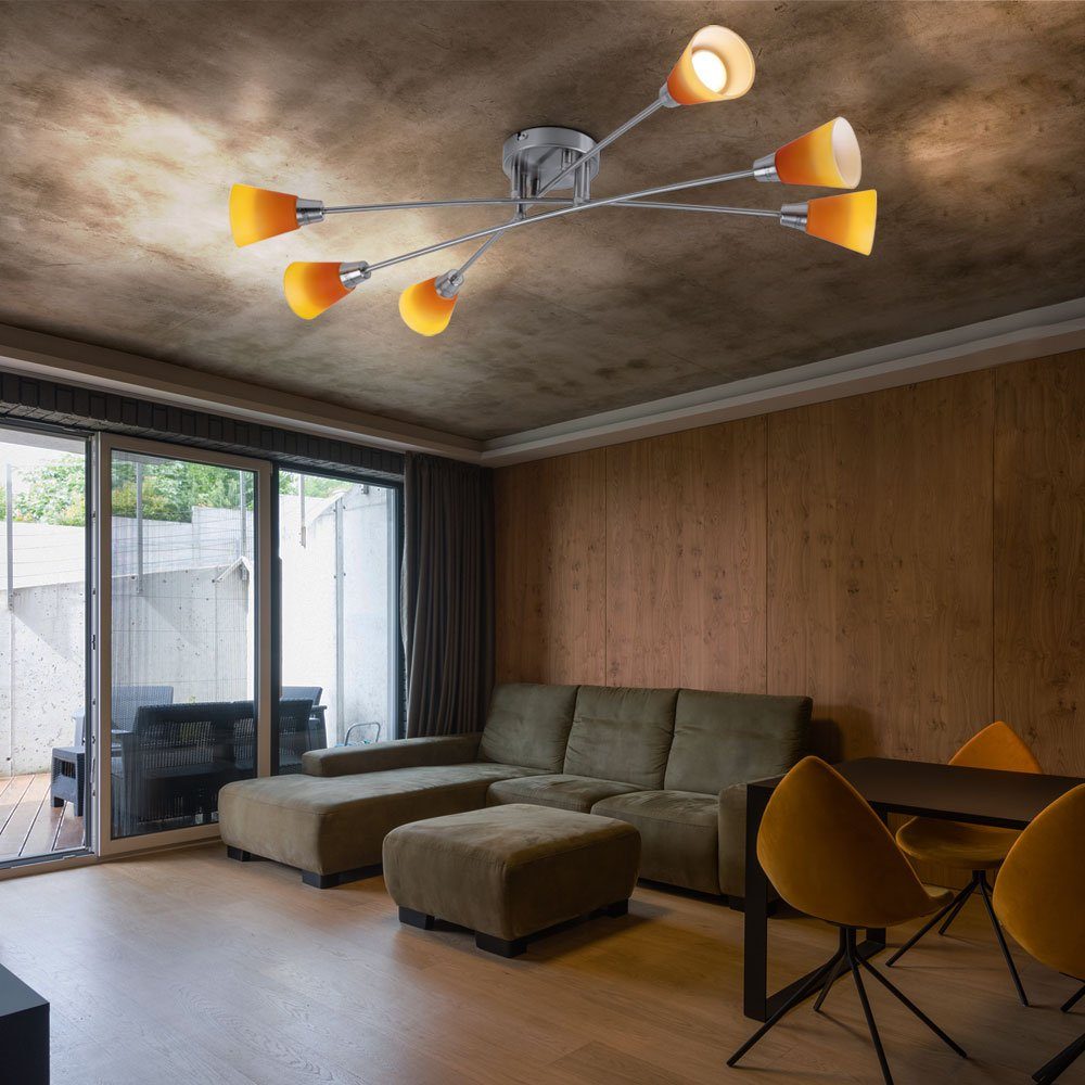 etc-shop LED Wohnzimmerleuchte Deckenleuchte, Deckenleuchte Deckenlampe Leuchtmittel Warmweiß, inklusive, Spotleuchte