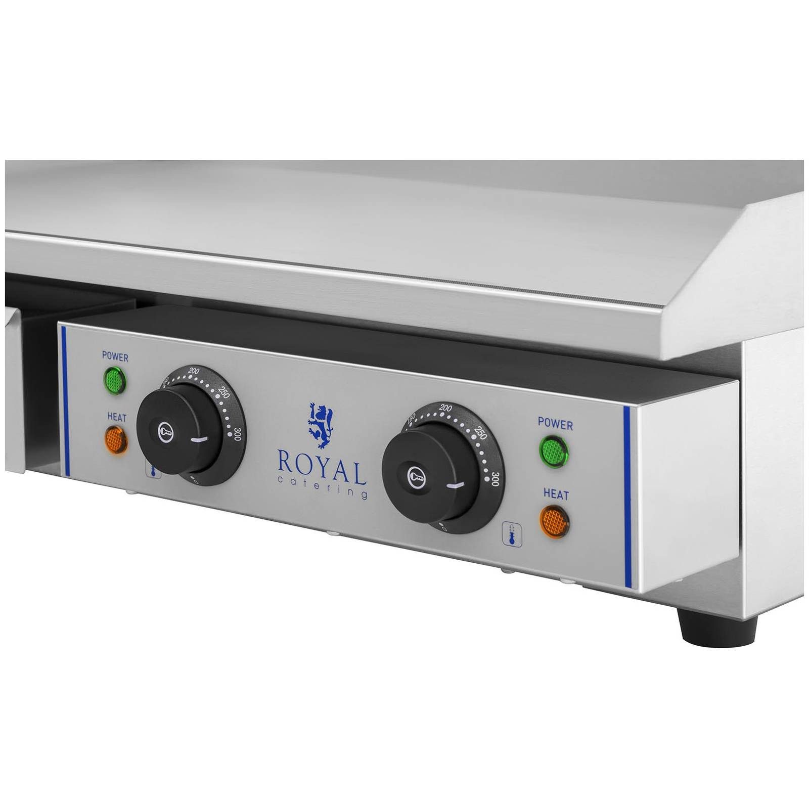 Royal Catering Elektrogrill Elektro Grillplatte 72,5cm Griddleplatte Bratplatte 2 x 2200W Gastro, 4400 W