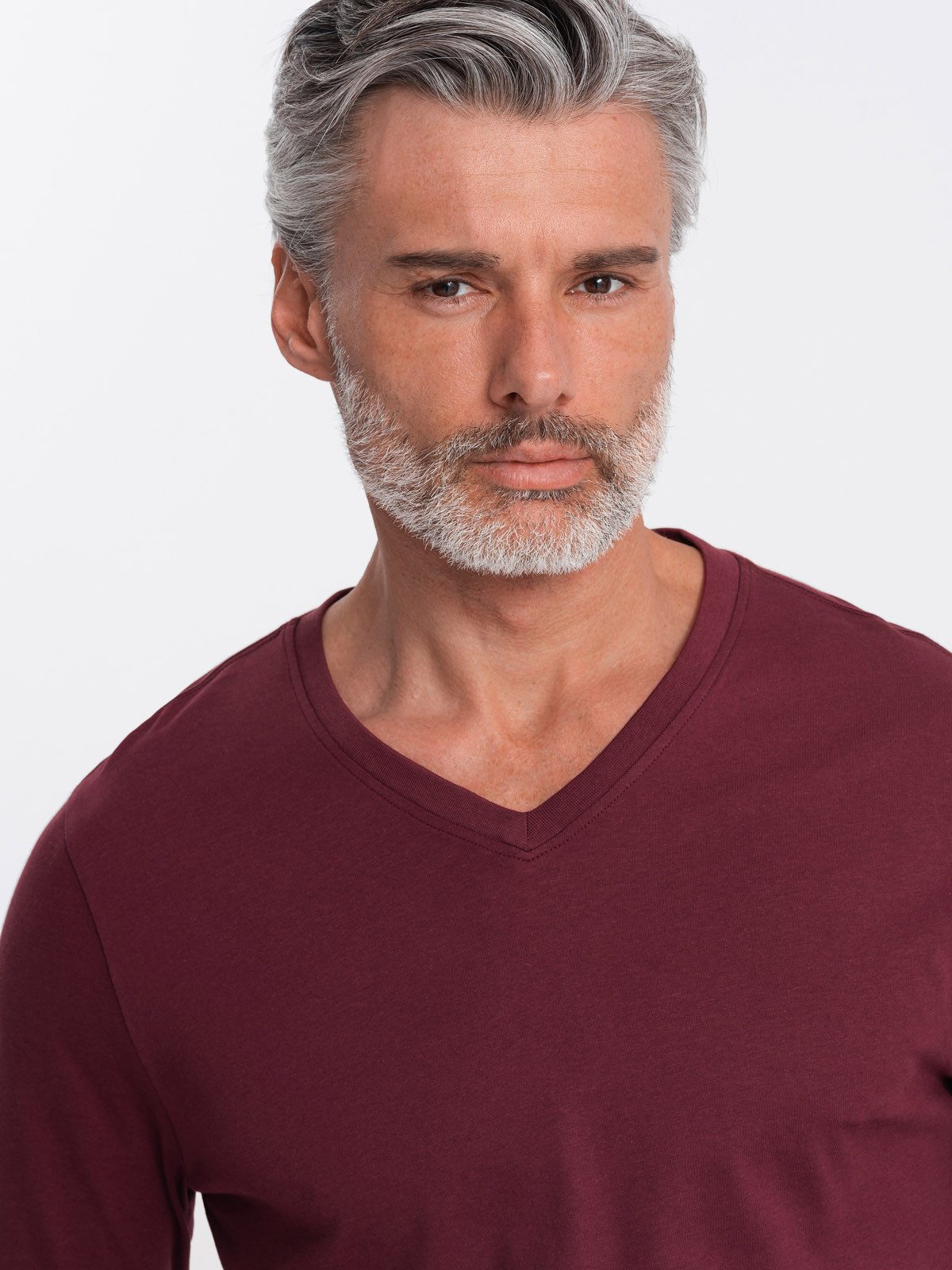 OMBRE Longsleeve Longsleeve für Herren mit V-Ausschnitt.